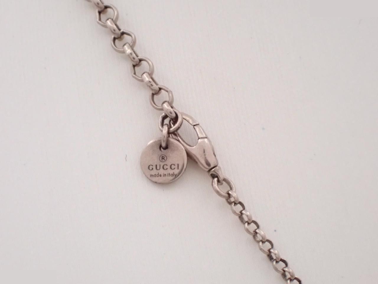 Interlocking G sterling silver 925 necklace, 7.2g, chain approximately 50cm — view 2