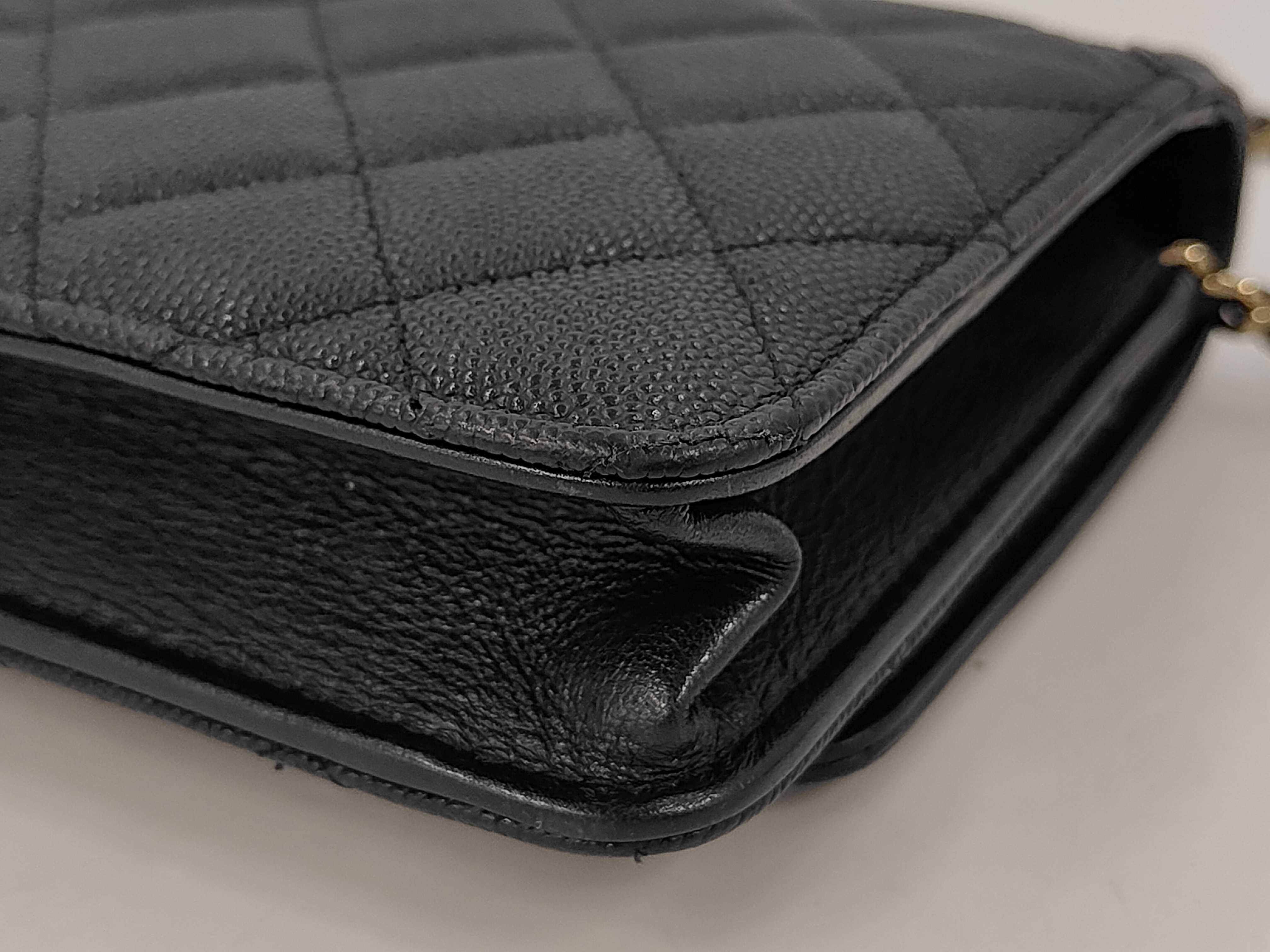 Caviar Skin CC Filigree Chain Wallet — view 3