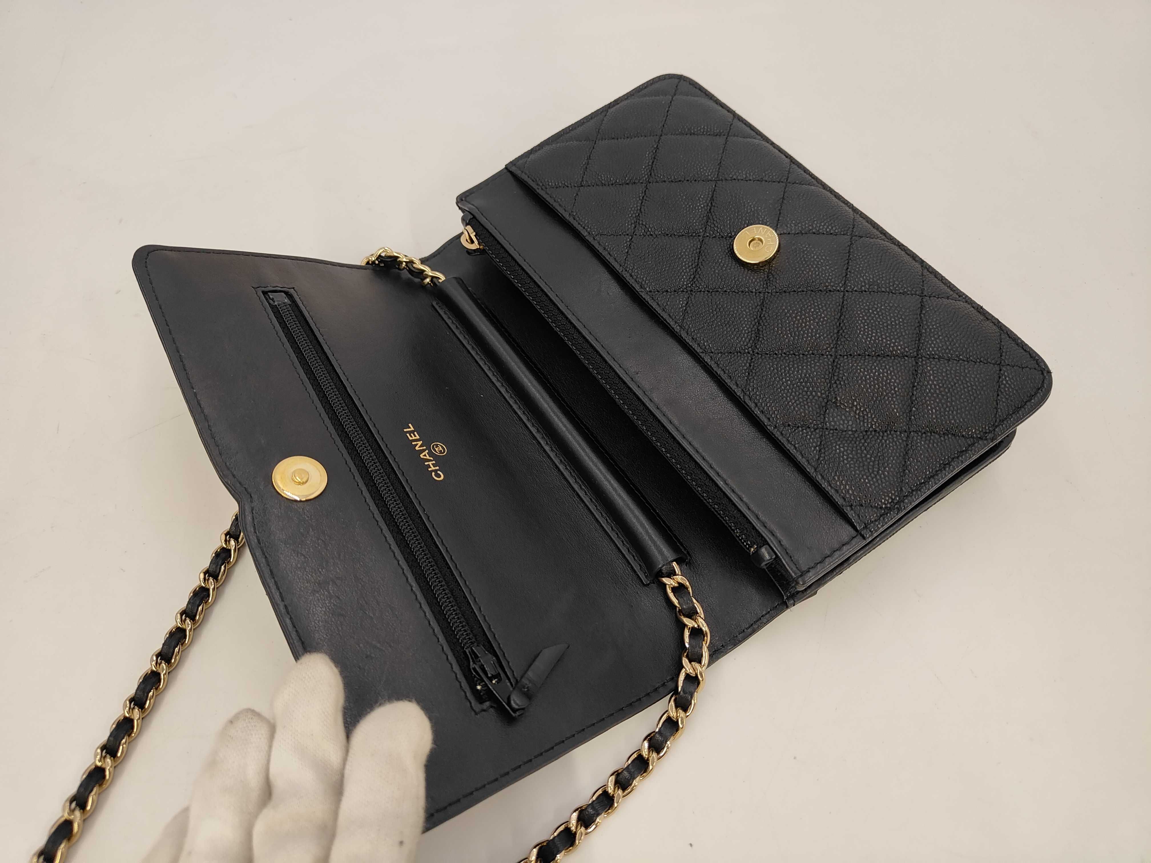 Caviar Skin CC Filigree Chain Wallet — view 8