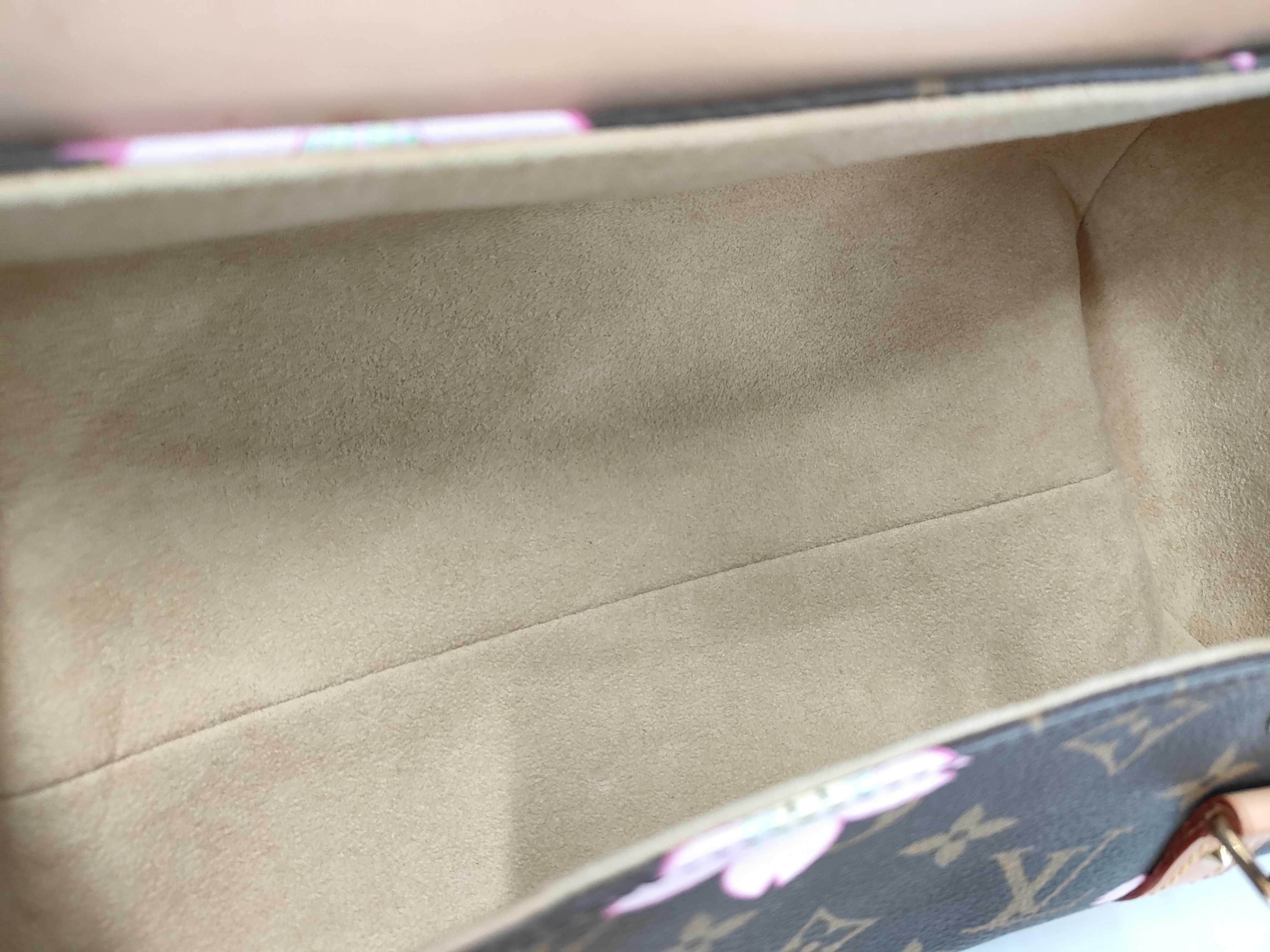 Monogram Cherry Blossom Papillon Handbag by Takashi Murakami (Cherry Blossom Motif) M92009 — view 9