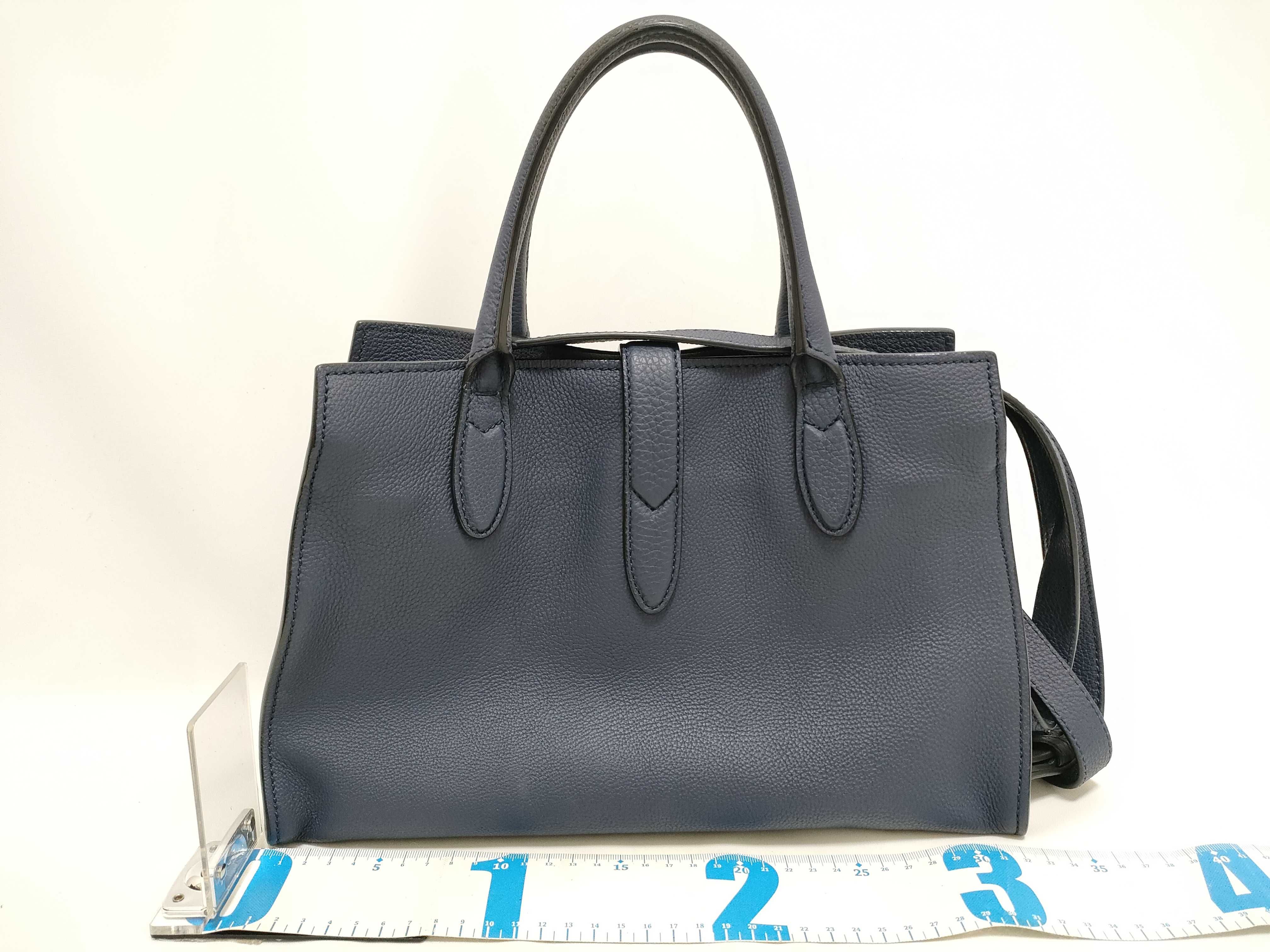 Jackie Gucci Handbag New Jackie Leather 2-Way Blue 365460 Dust Bag Handbag — view 2