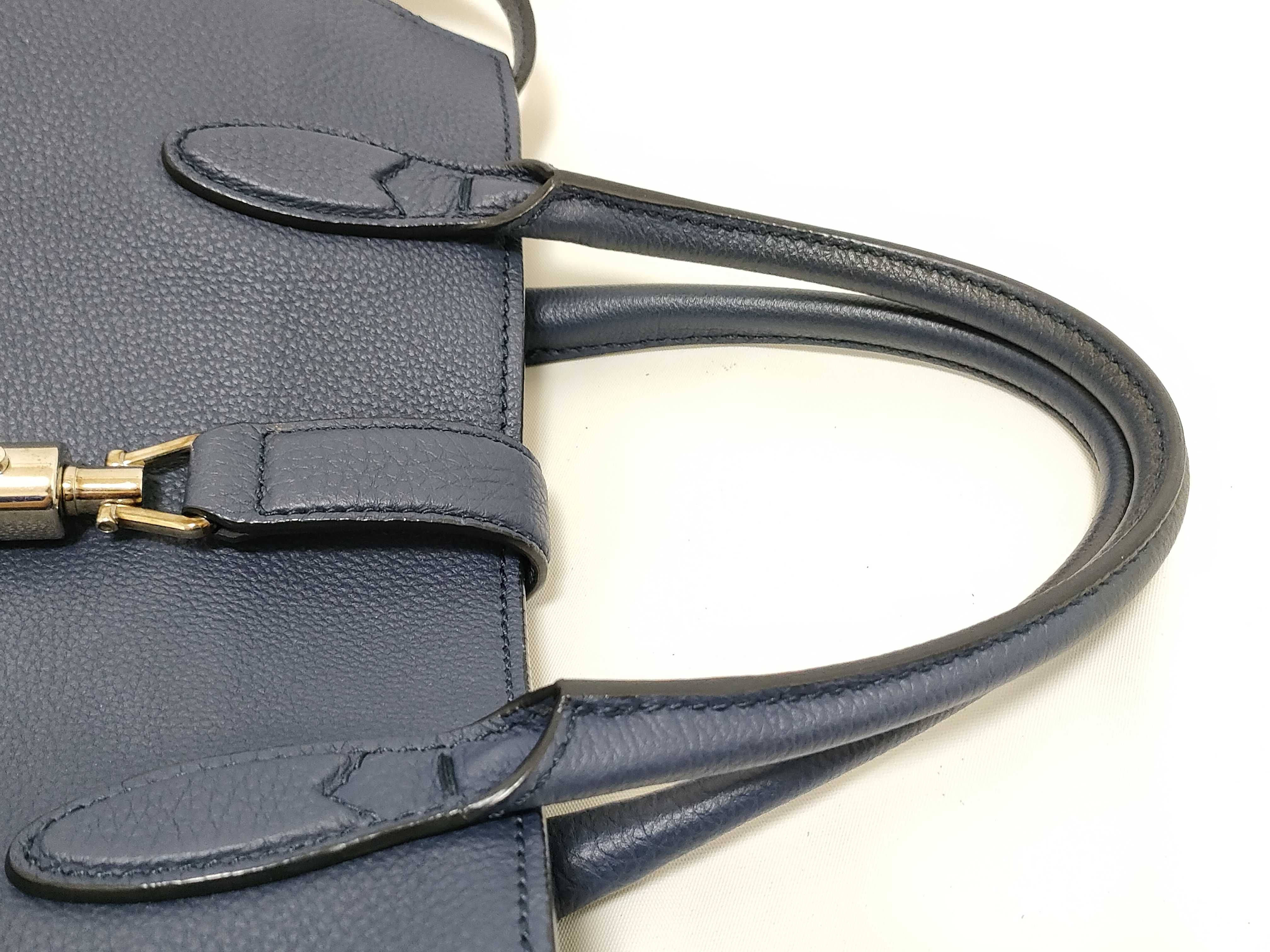 Jackie Gucci Handbag New Jackie Leather 2-Way Blue 365460 Dust Bag Handbag — view 3