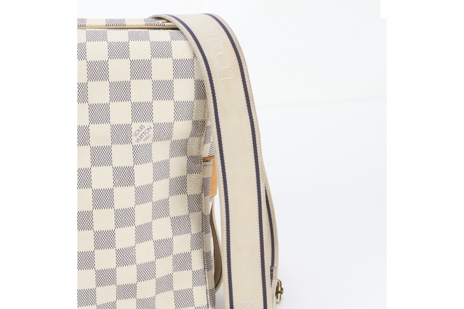 Damier Azur Naviglio N51189 Leather Shoulder Bag — view 2