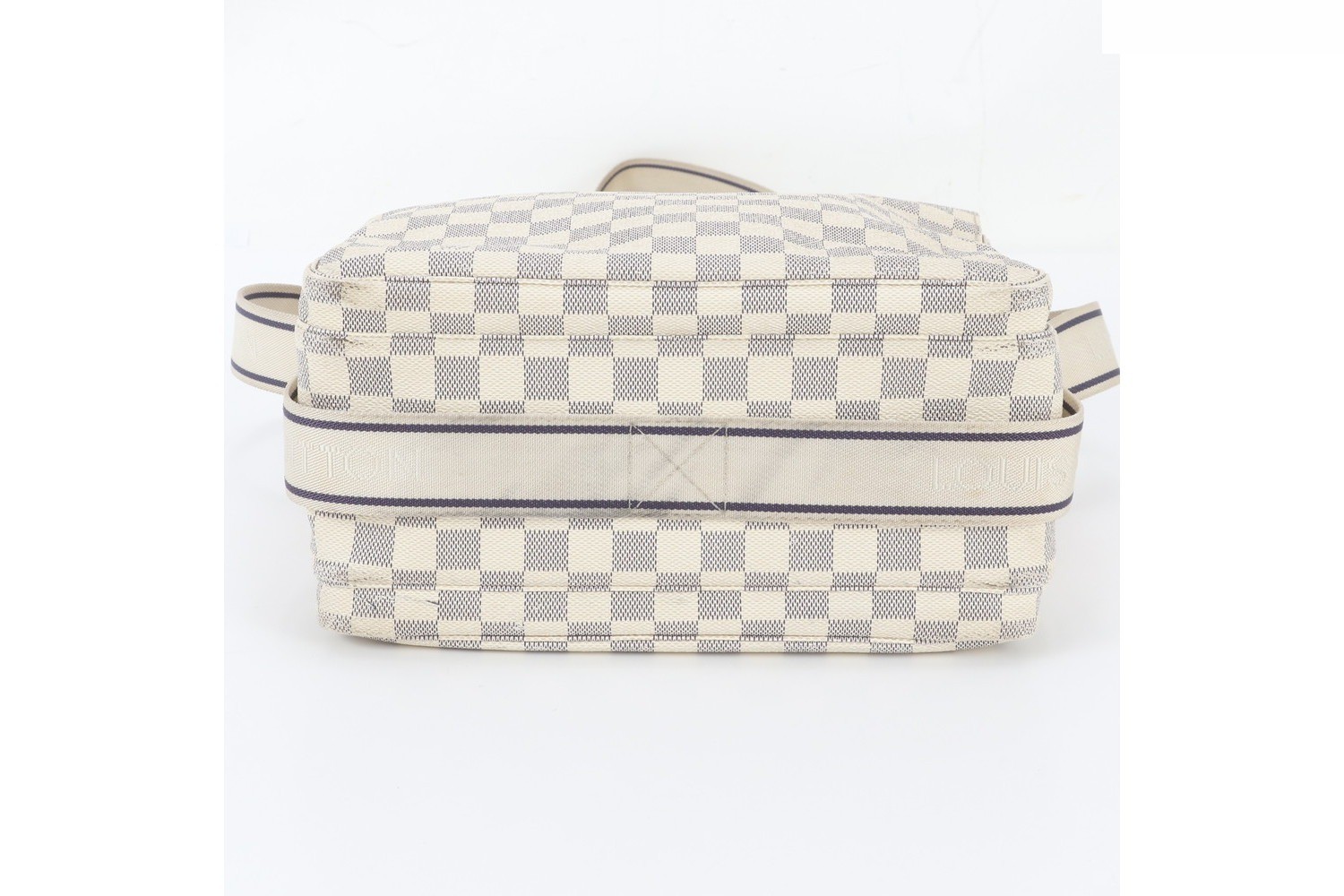 Damier Azur Naviglio N51189 Leather Shoulder Bag — view 6