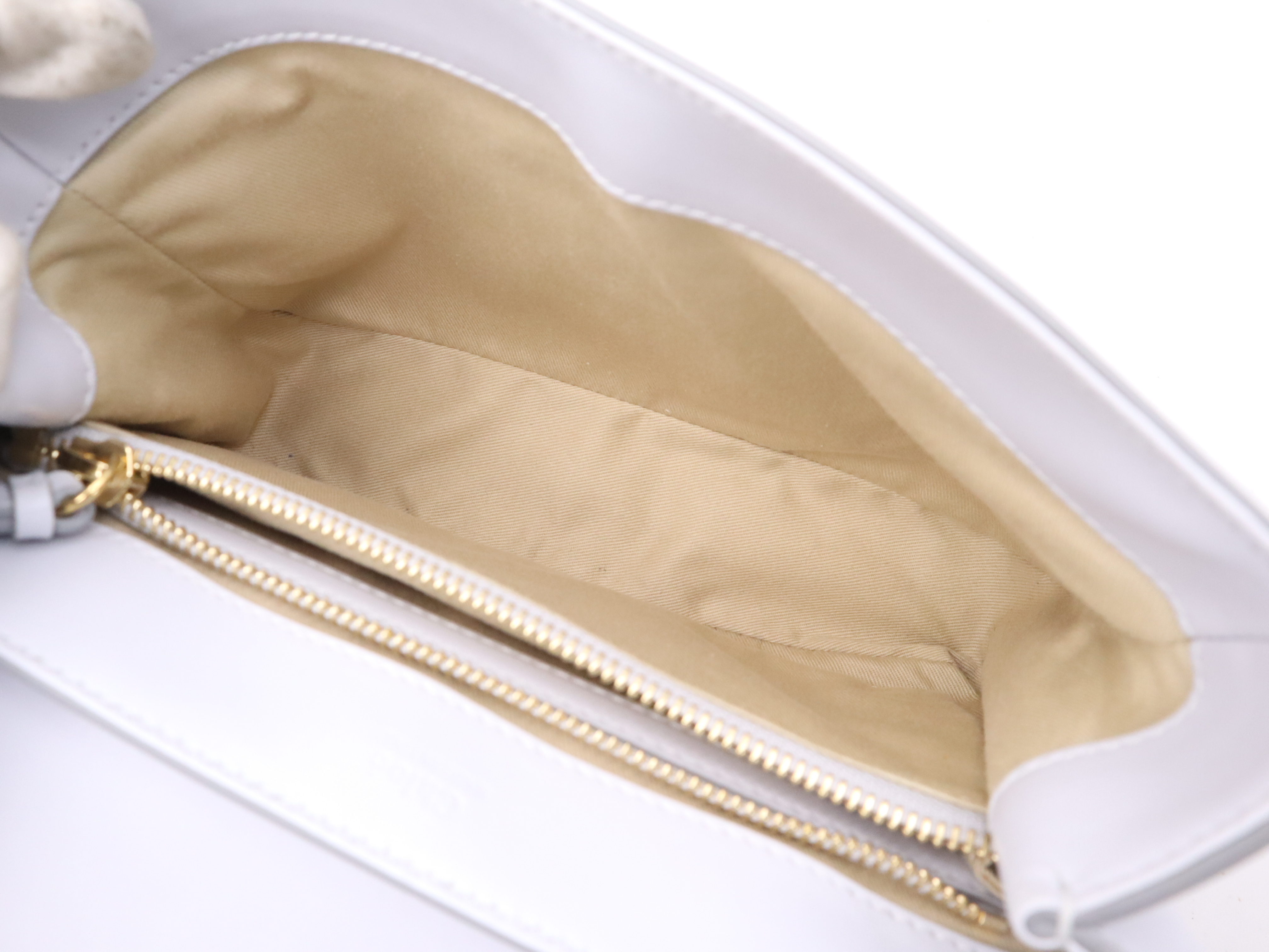 Leather C Mini Bag, Blue, Gold Hardware, with Shoulder Strap and Dust Bag, Handbag — view 12