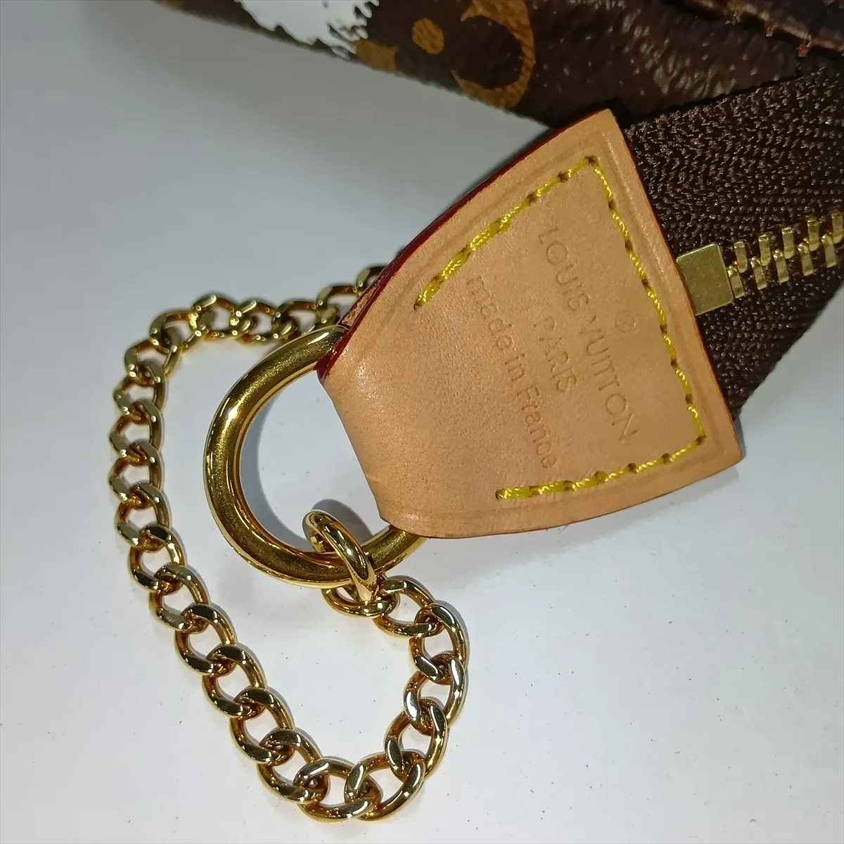 x Yayoi Kusama Monogram Mini Pochette Accessoires M81866 Brown (RFID detected) — view 11