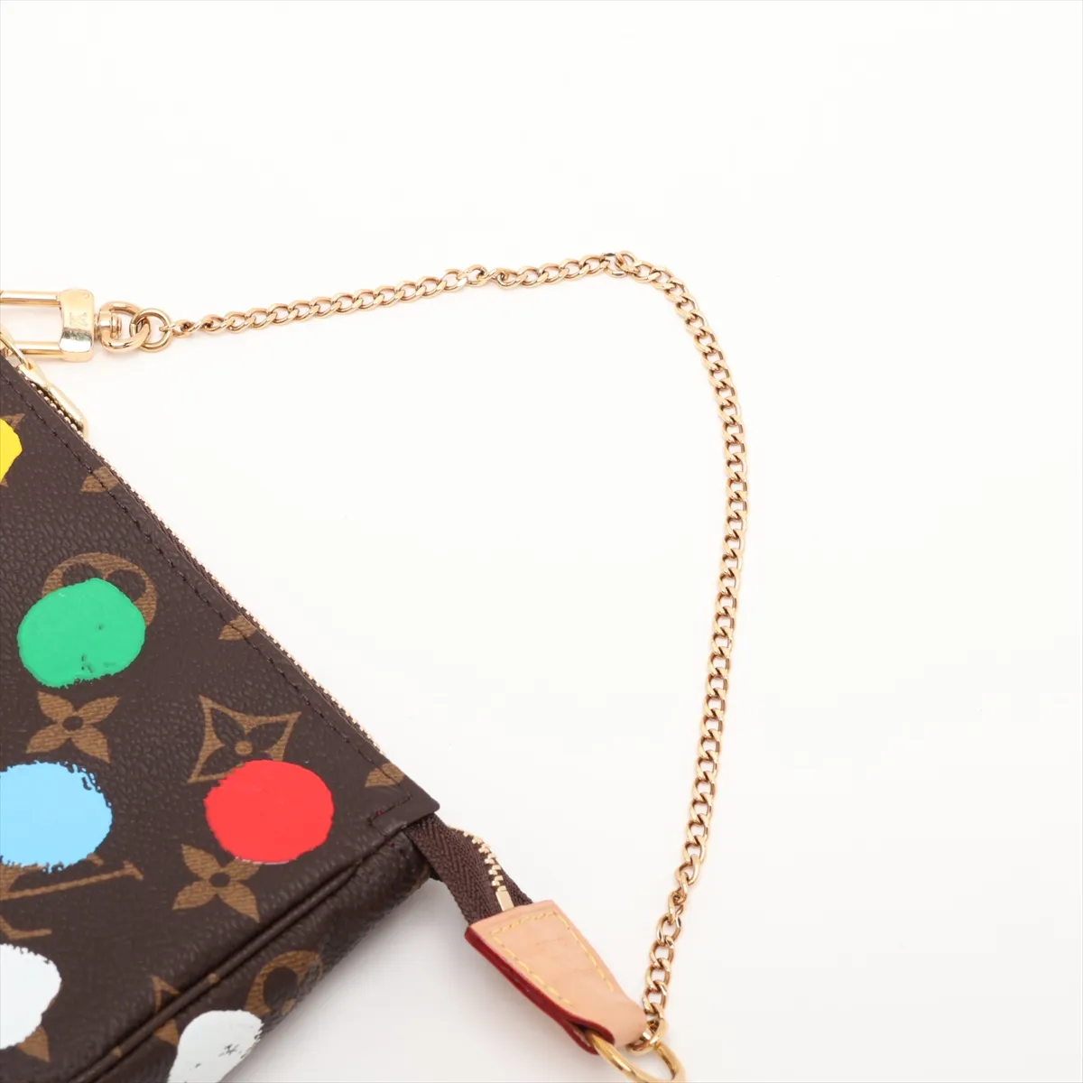 x Yayoi Kusama Monogram Mini Pochette Accessoires M81866 Brown (RFID detected) — view 5