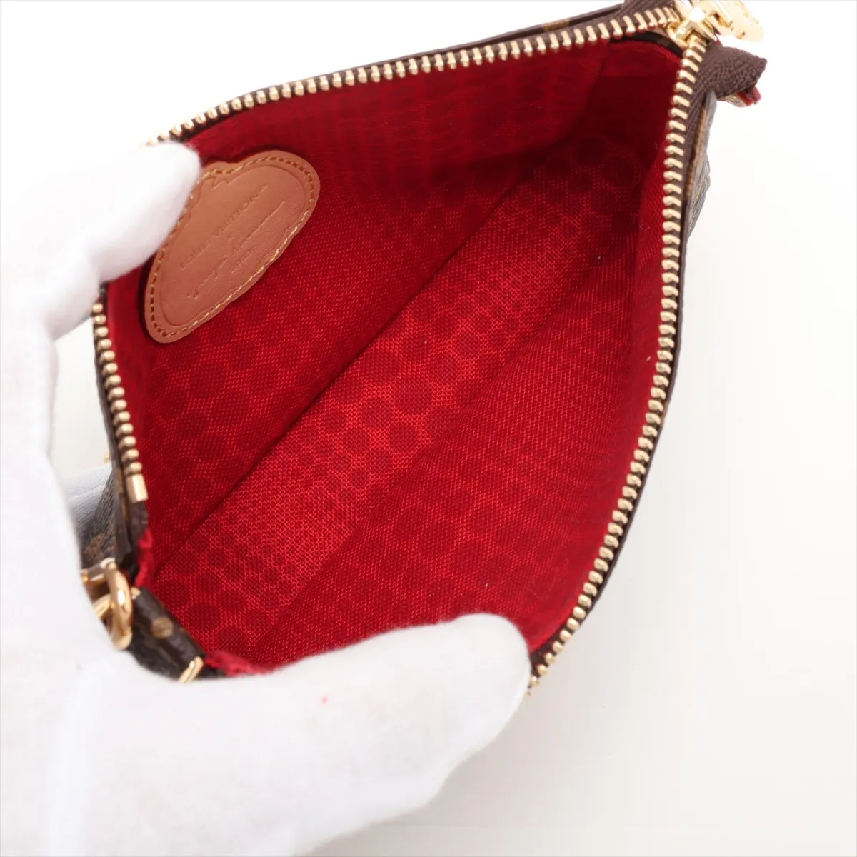 x Yayoi Kusama Monogram Mini Pochette Accessoires M81866 Brown (RFID detected) — view 6