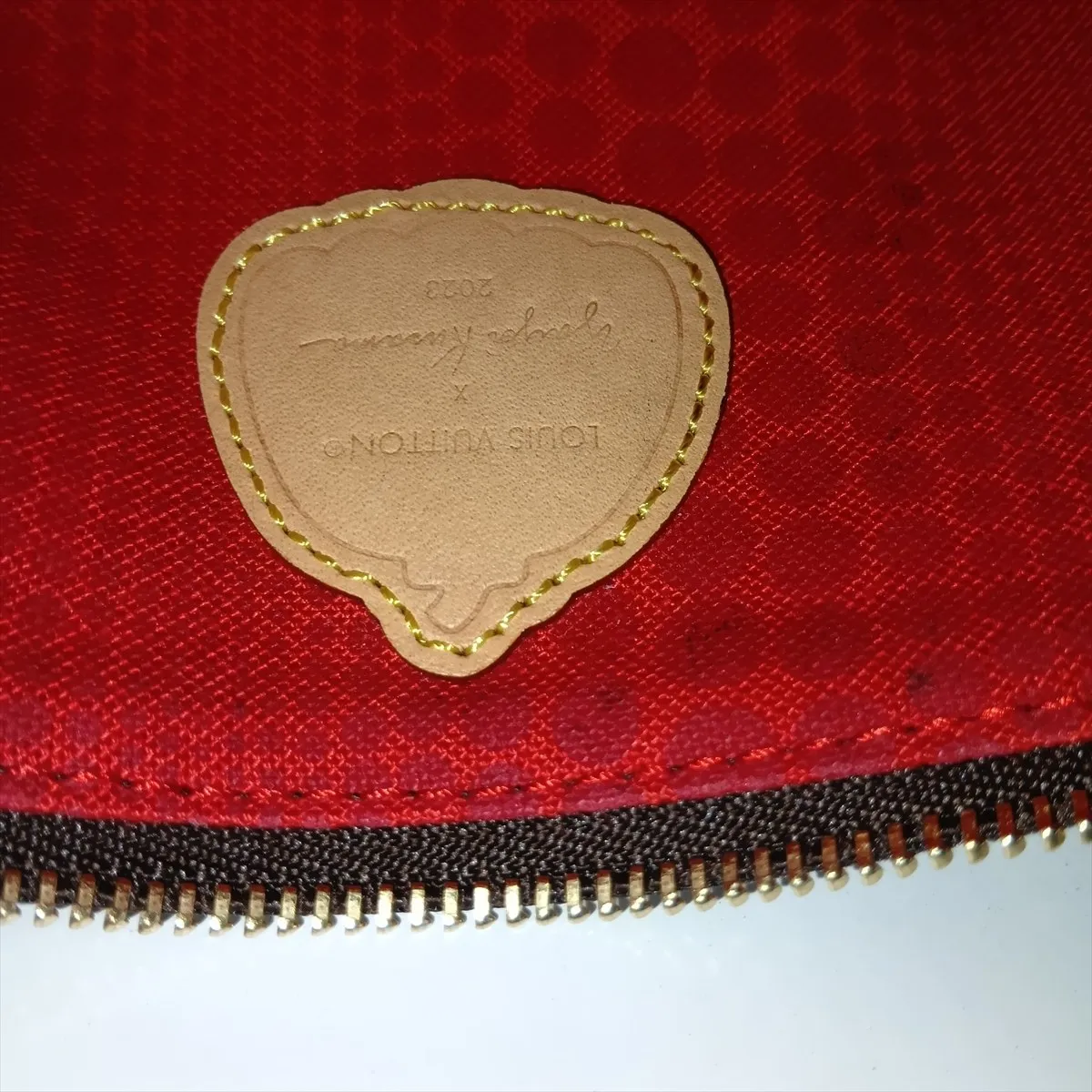 x Yayoi Kusama Monogram Mini Pochette Accessoires M81866 Brown (RFID detected) — view 10