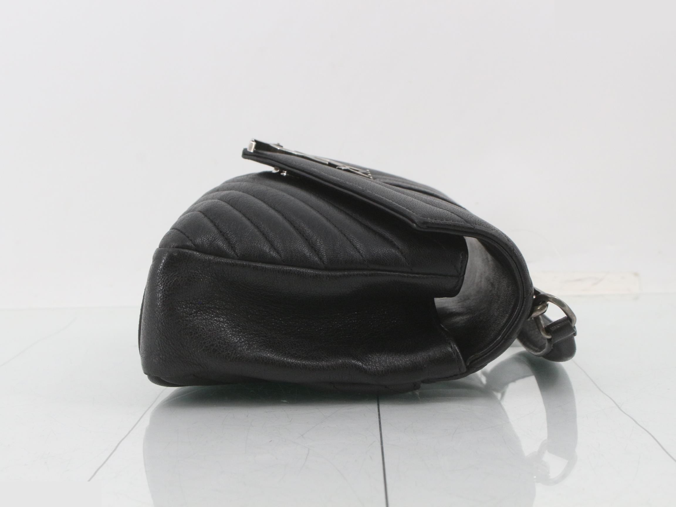 Monogram College Chevron Stitch Shoulder Bag — view 3