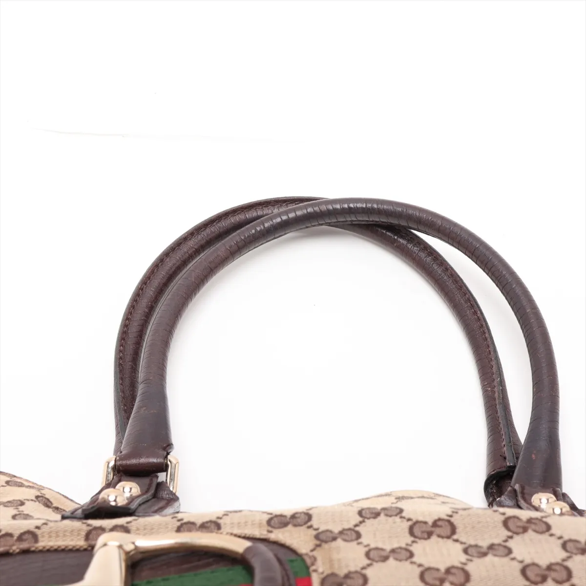 GG Canvas Horsebit Canvas x Leather Tote Bag Beige x Brown 137385 — view 6