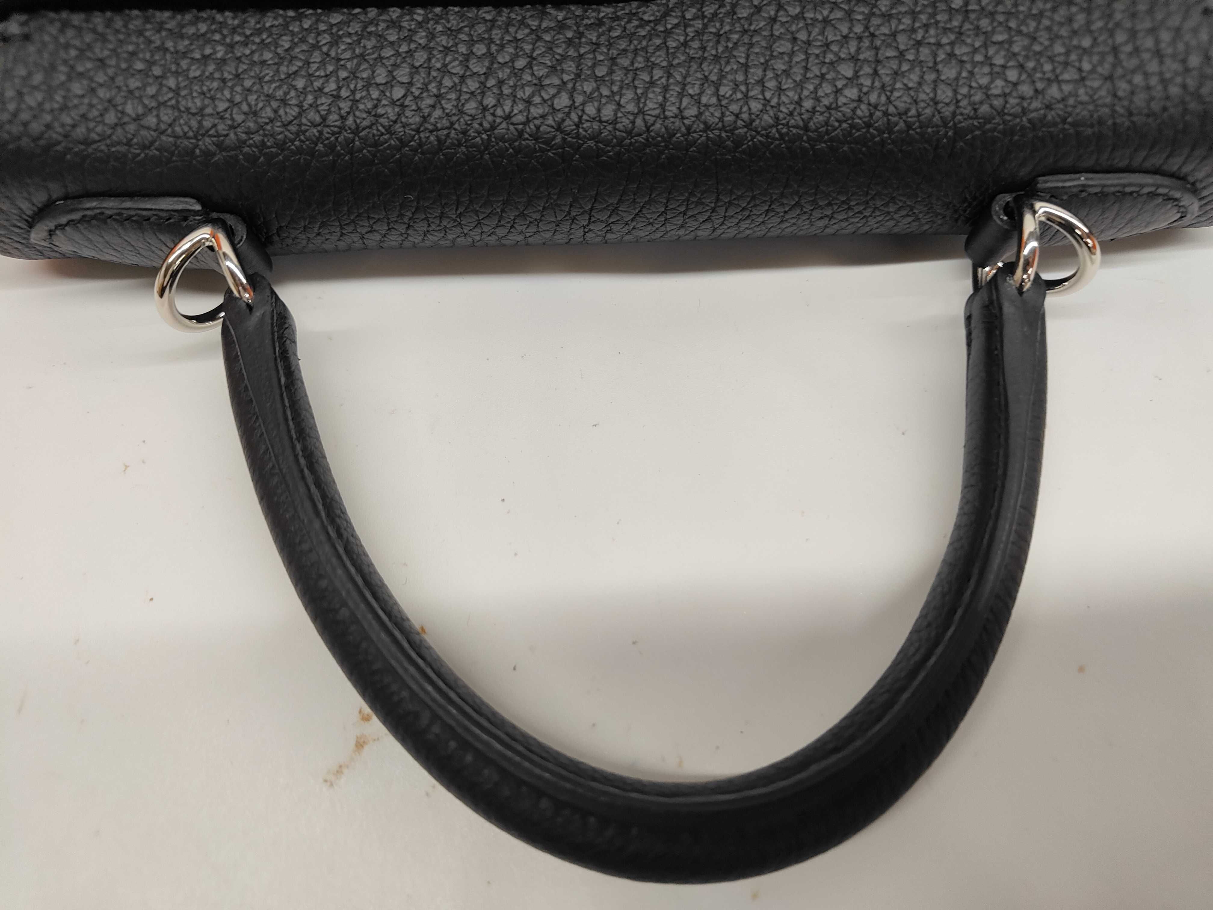 Kelly 25 Togo Black Silver Hardware G Stamp Handbag — view 5