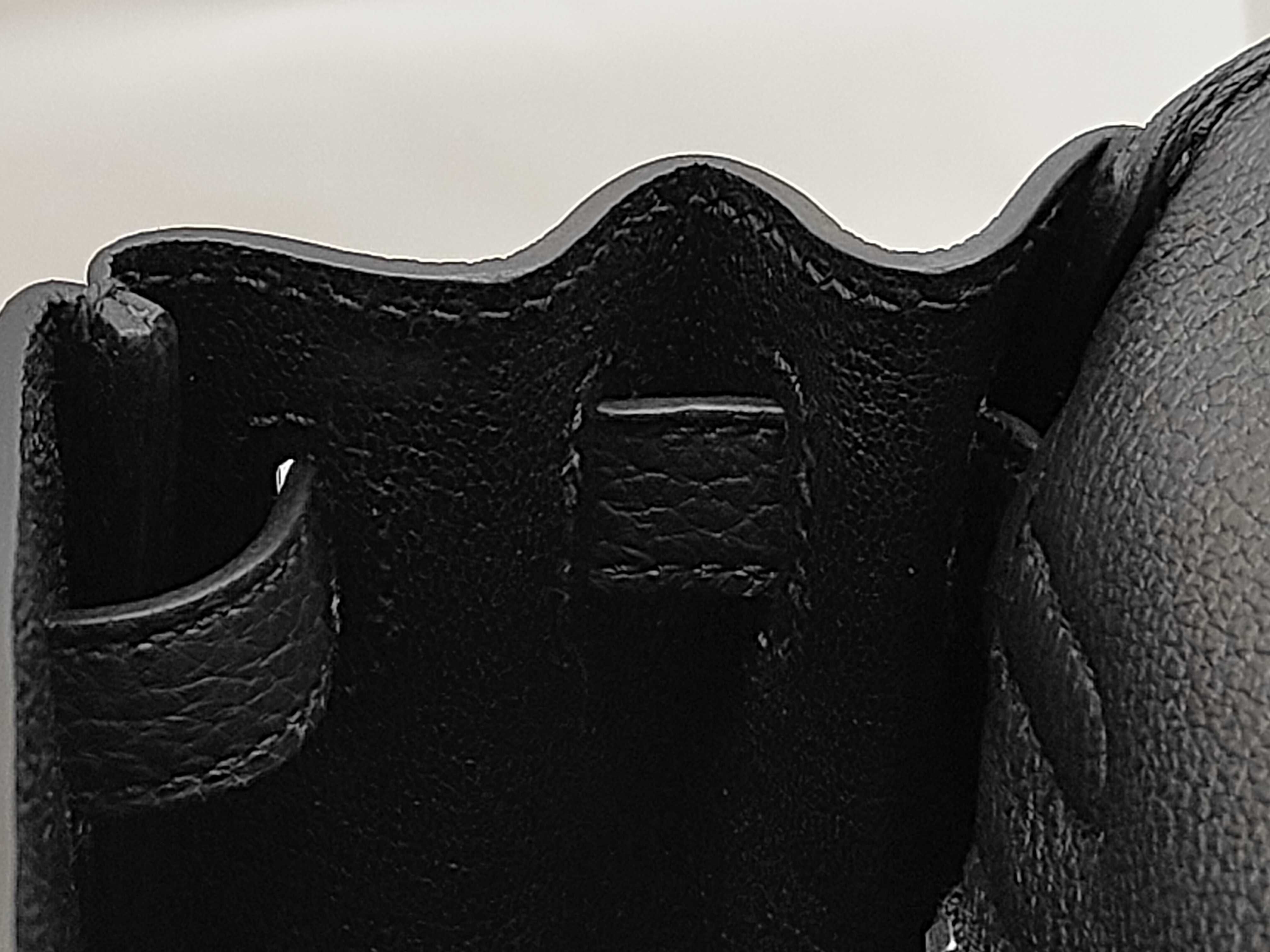 Kelly 25 Togo Black Silver Hardware G Stamp Handbag — view 10