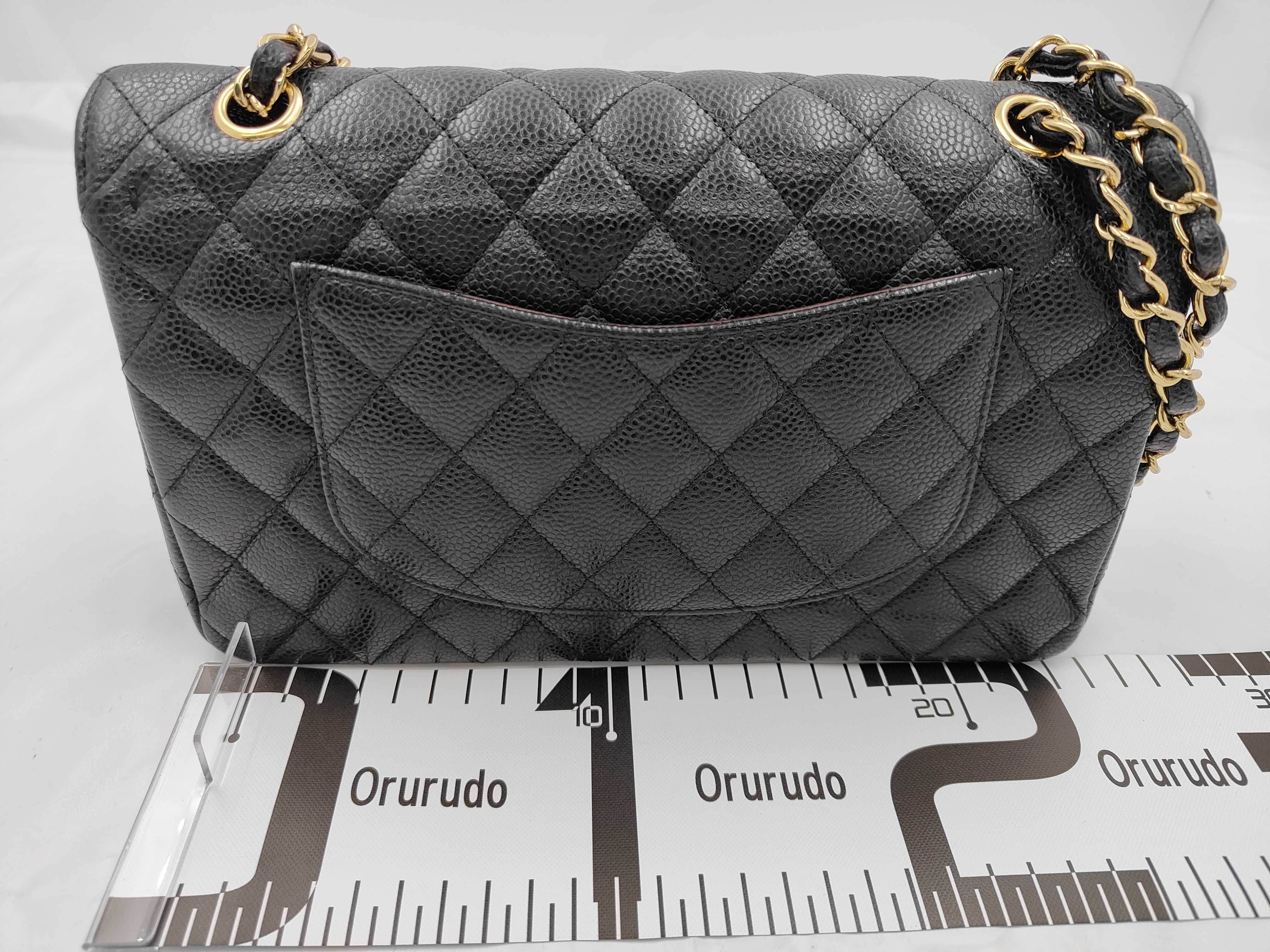 Matelassé Double Flap 25 Caviar Leather Gold Hardware Serial Number 12 Card Seal Shoulder Bag — view 2