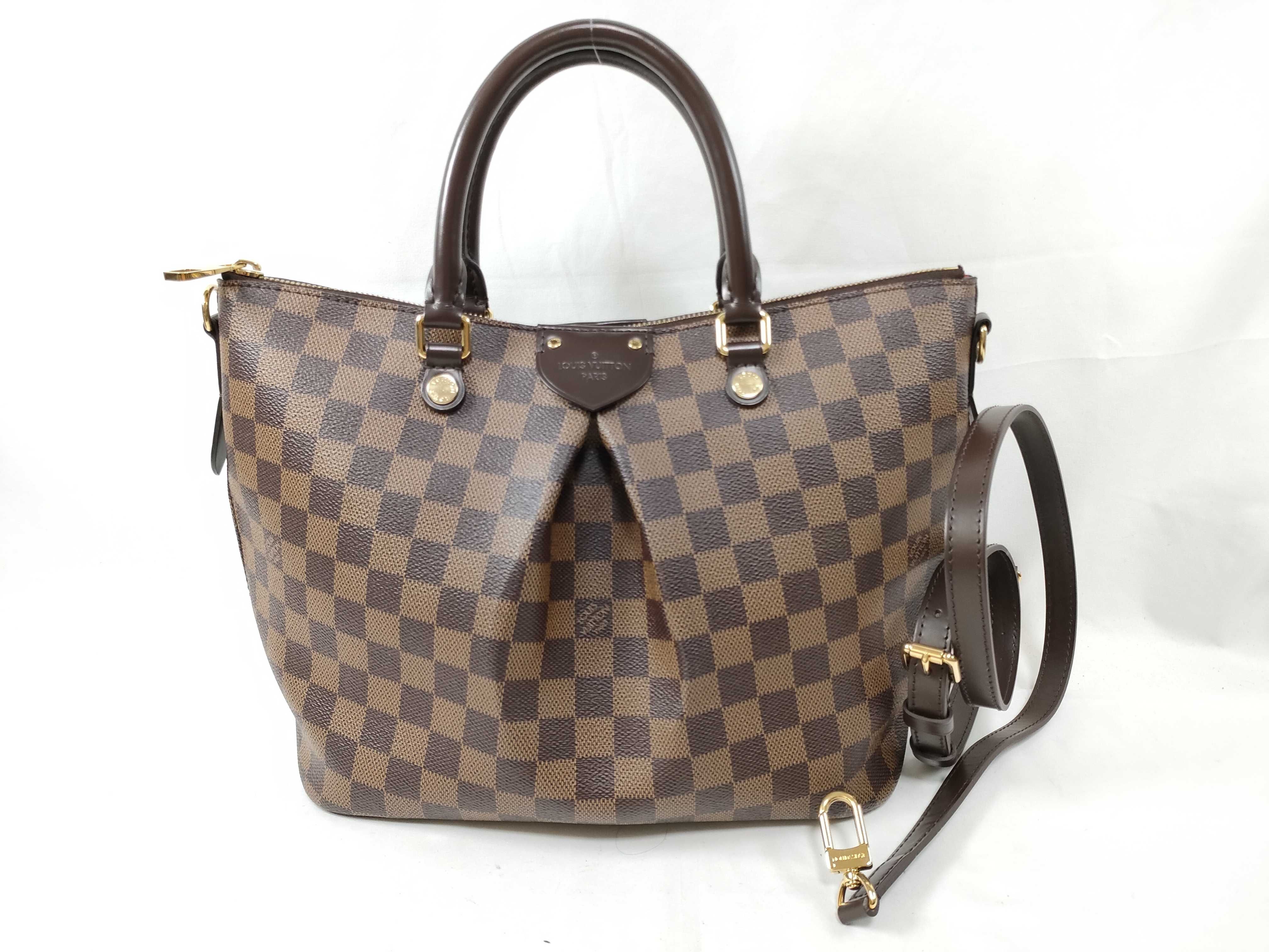 Damier Siena PM 2-Way Handbag, Damier Brown, N41545, Shoulder Strap, Shoulder Bag