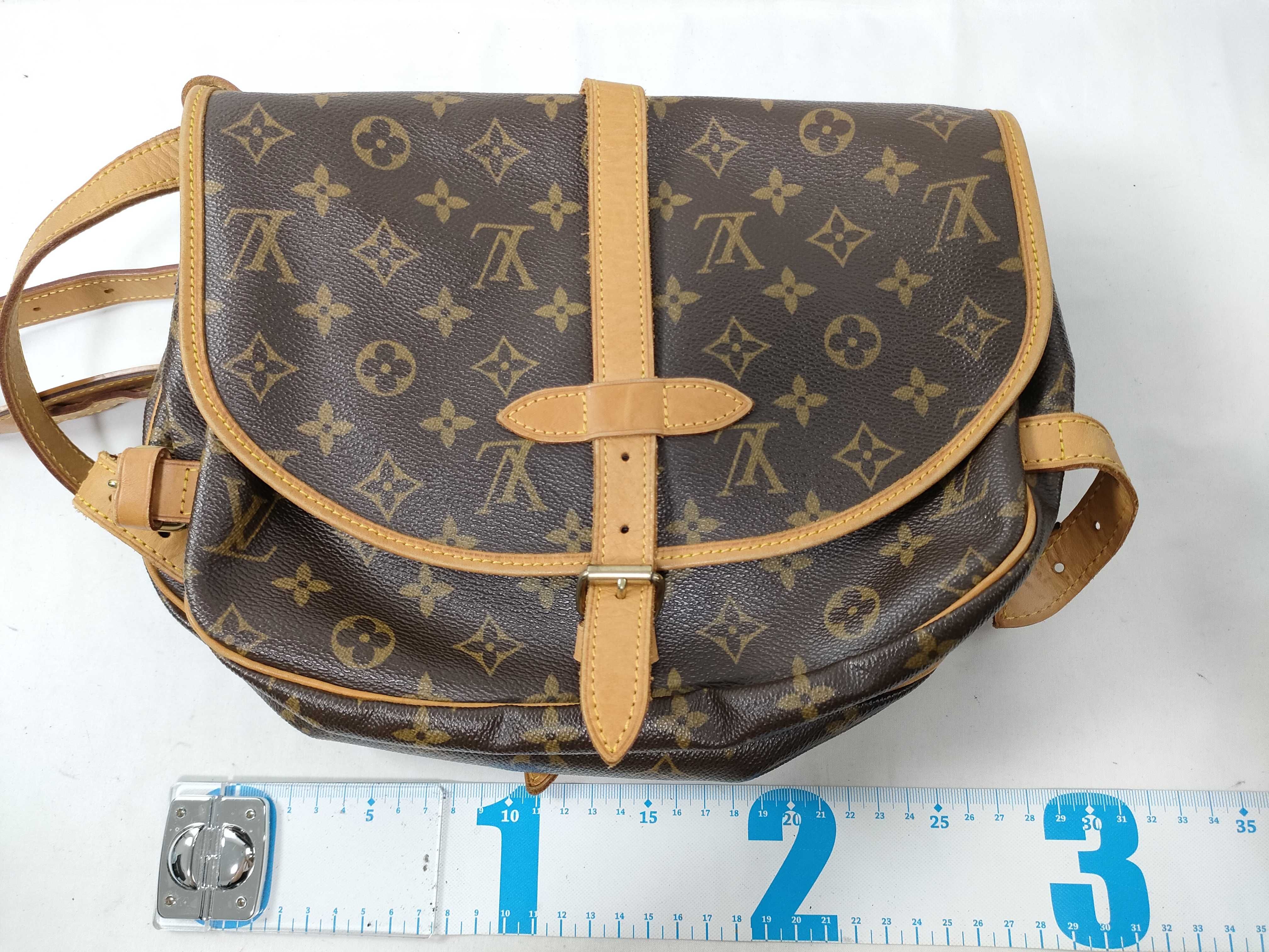 Monogram Louis Vuitton Saumur Monogram Shoulder Bag — view 2