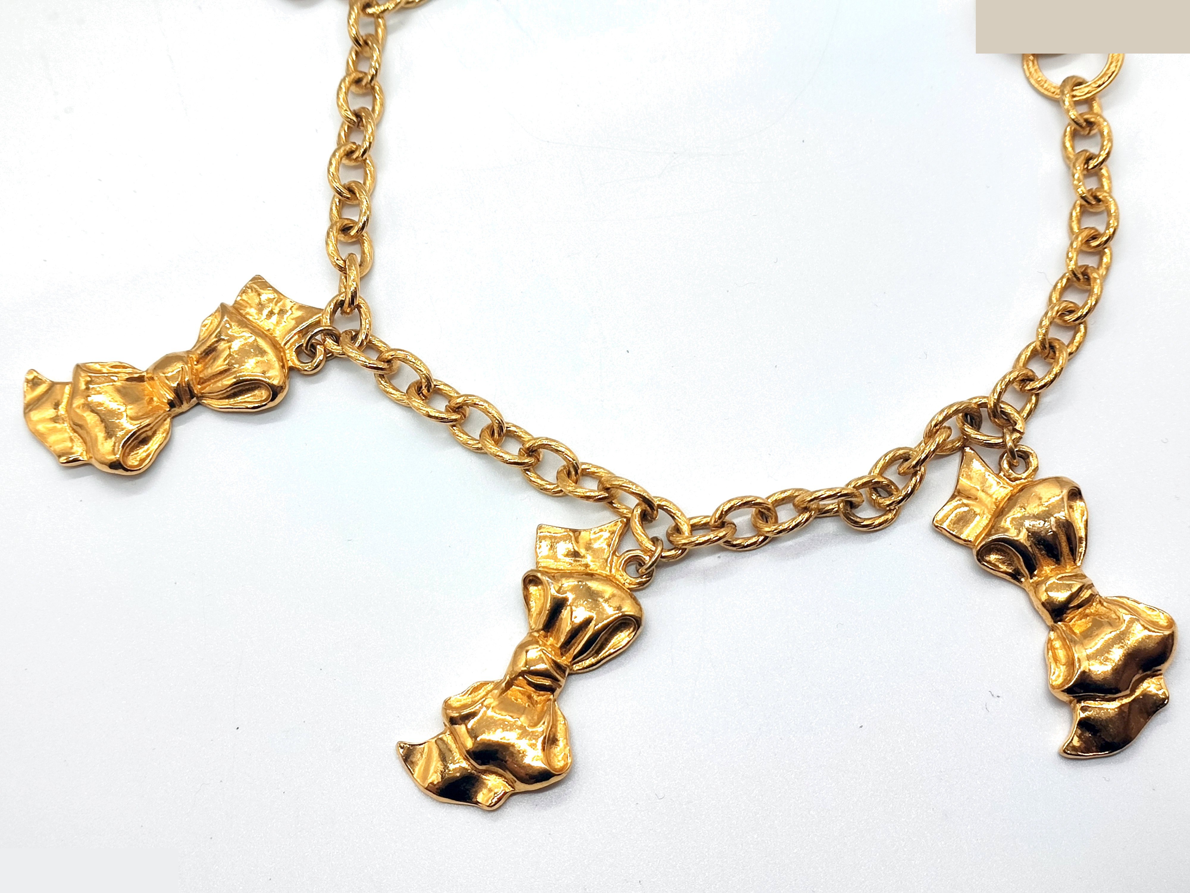 Five-strand ribbon necklace; neck circumference approximately 38cm — view 5