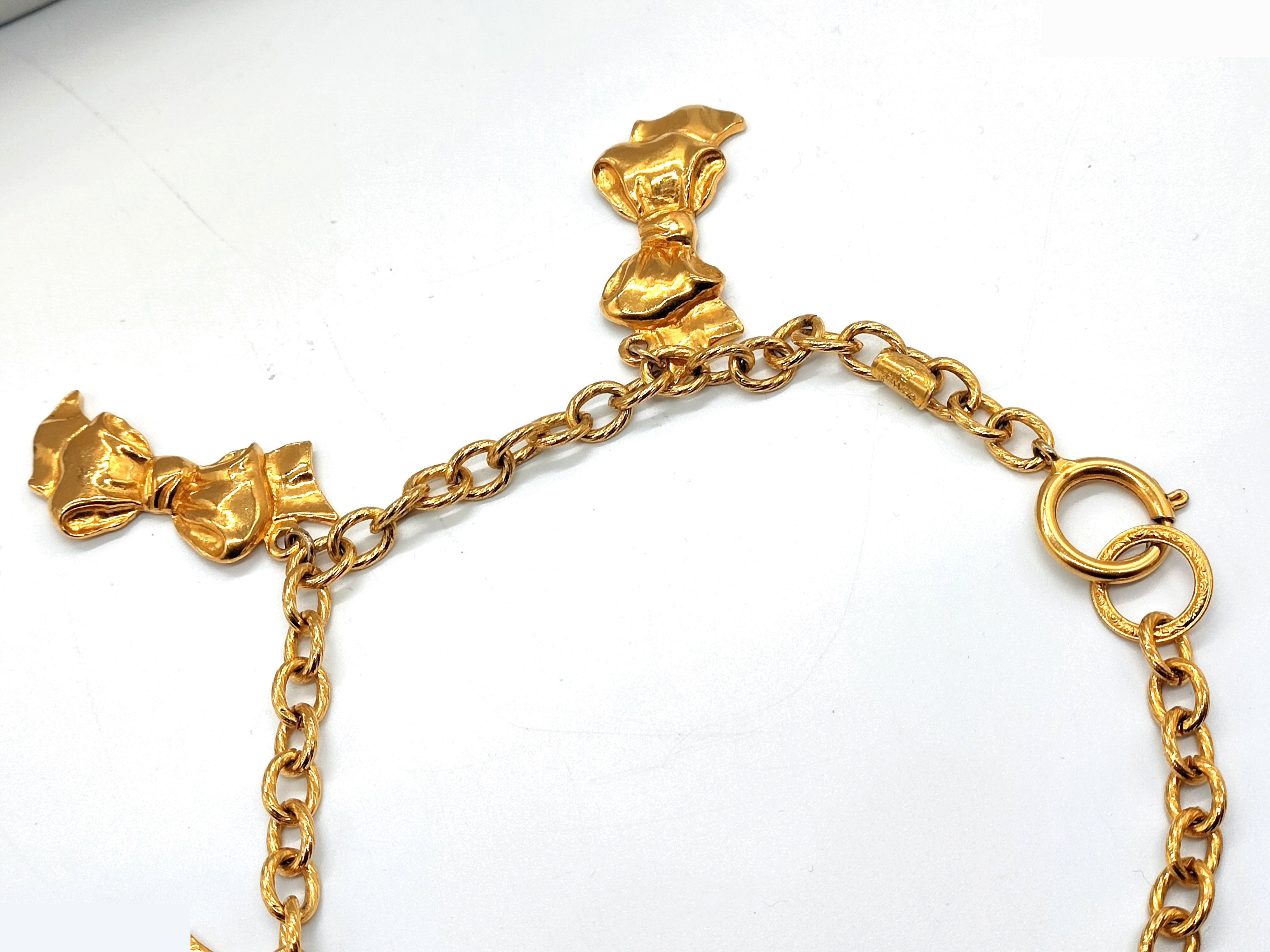 Five-strand ribbon necklace; neck circumference approximately 38cm — view 6