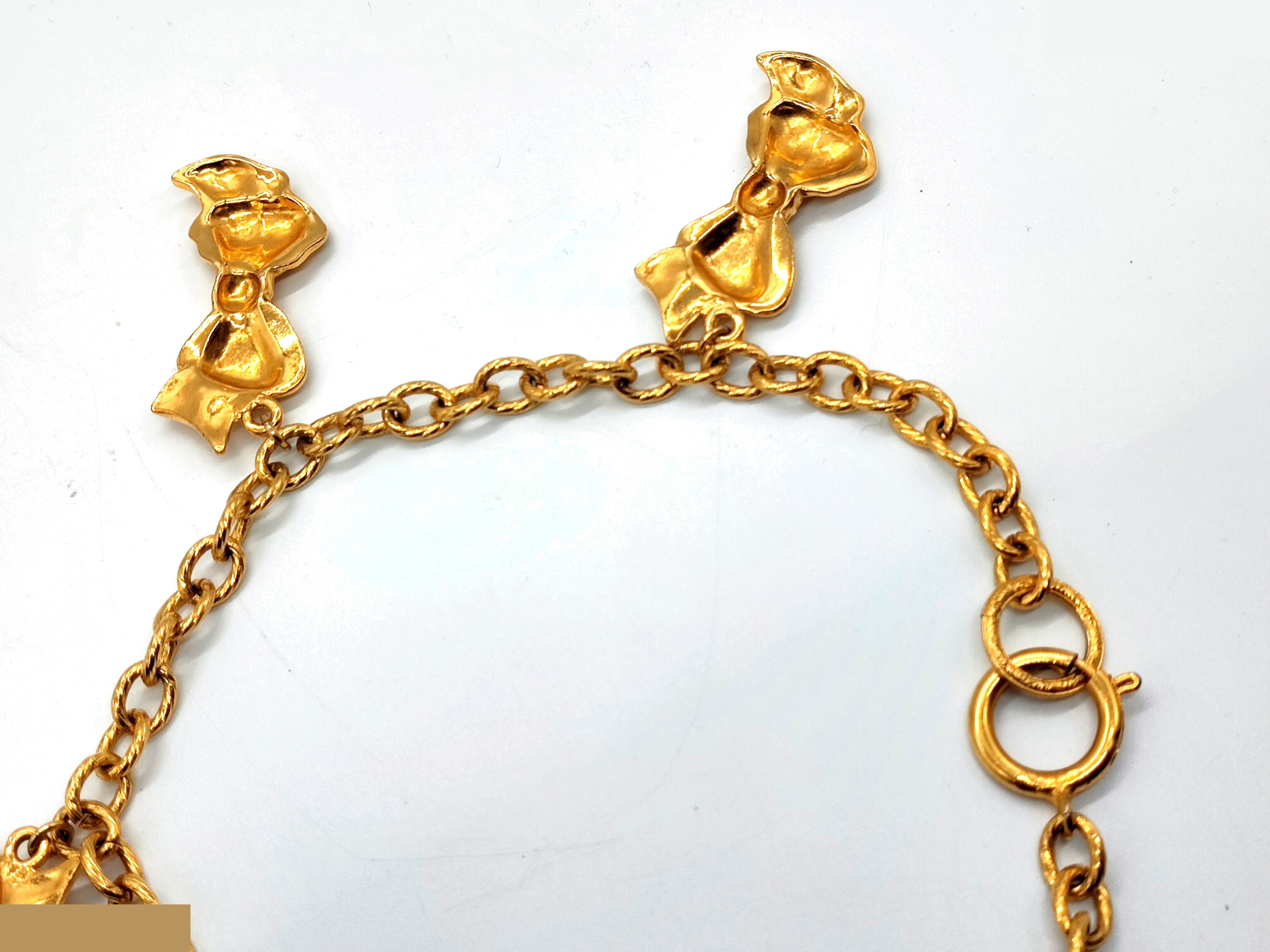 Five-strand ribbon necklace; neck circumference approximately 38cm — view 9
