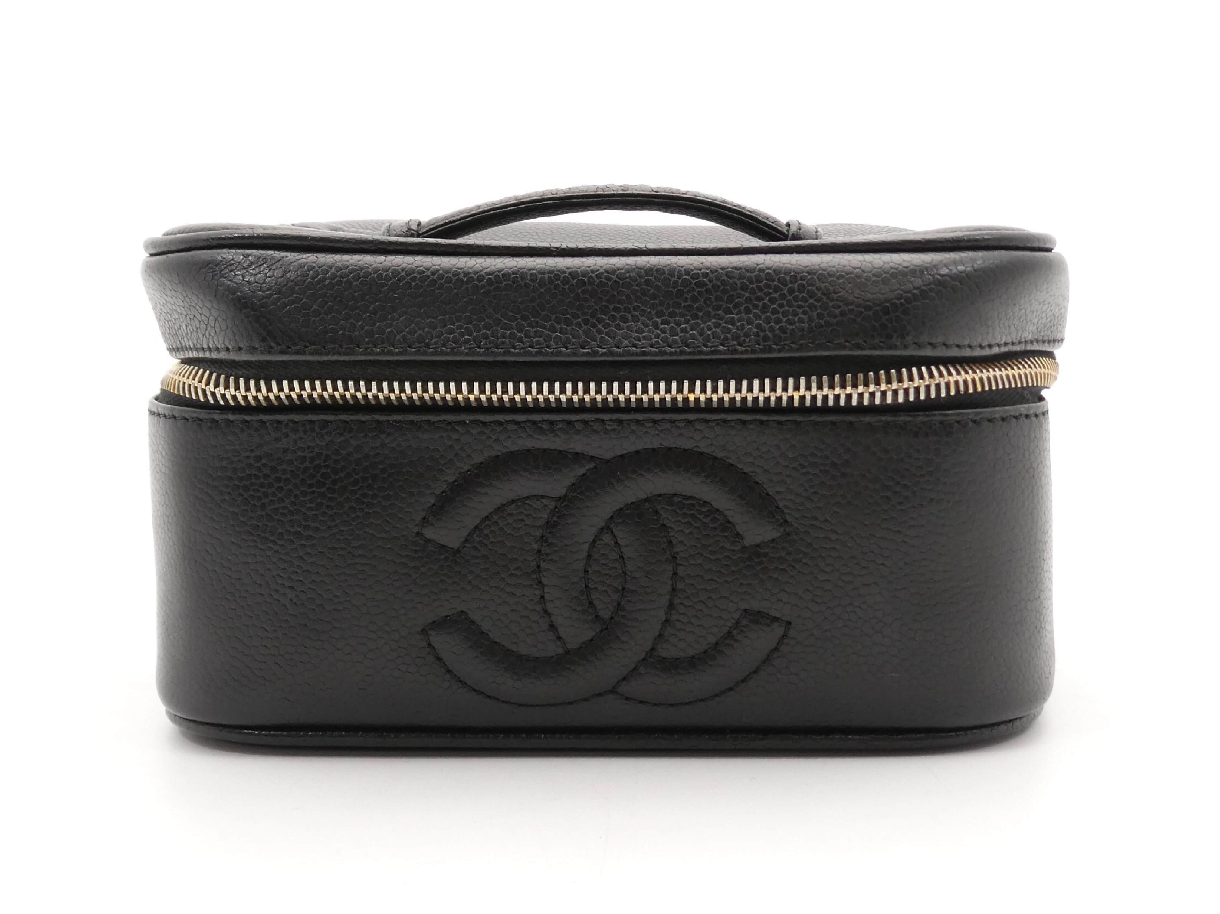 Caviar Skin Coco Mark Vanity Bag