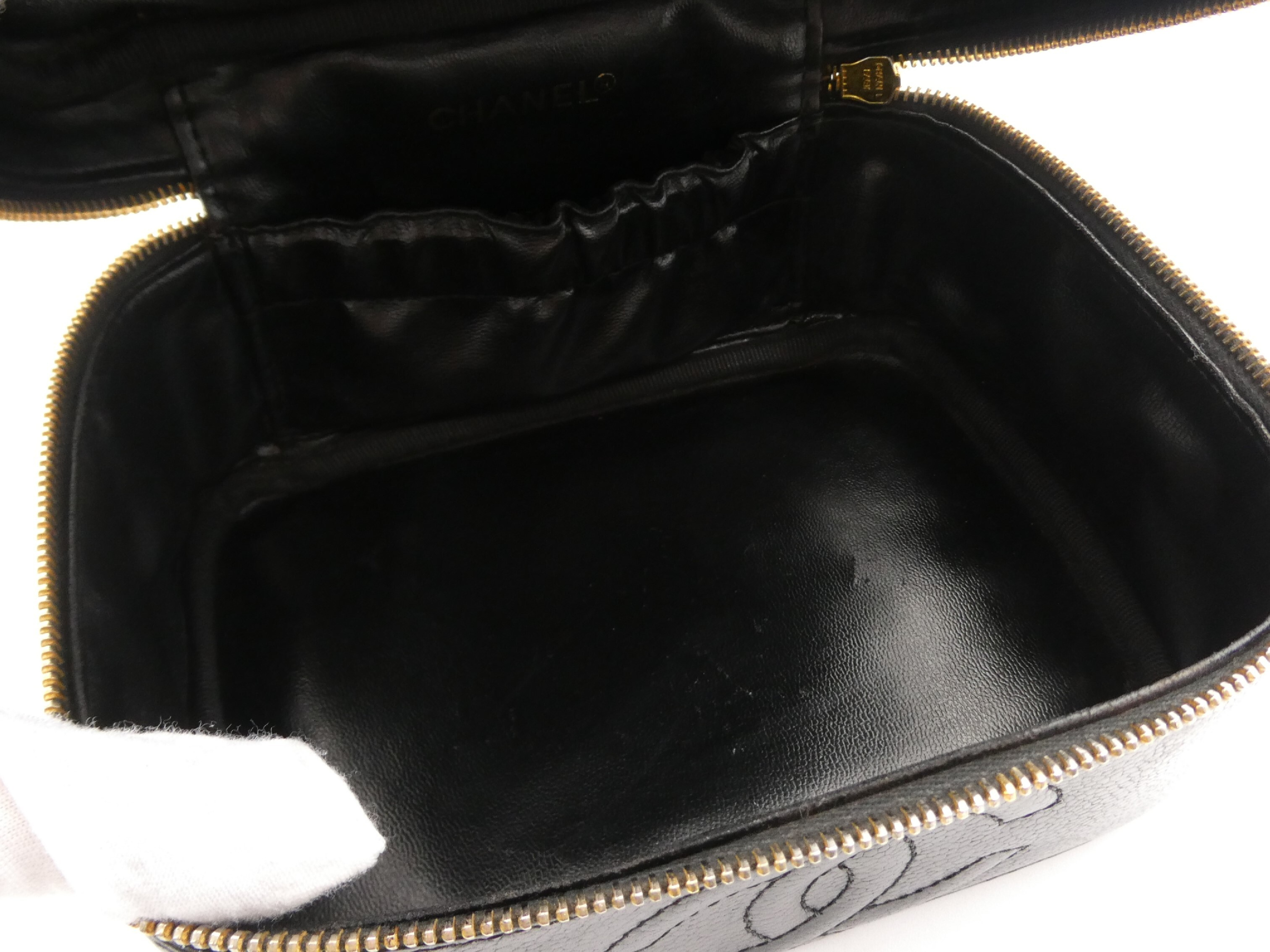 Caviar Skin Coco Mark Vanity Bag — view 7