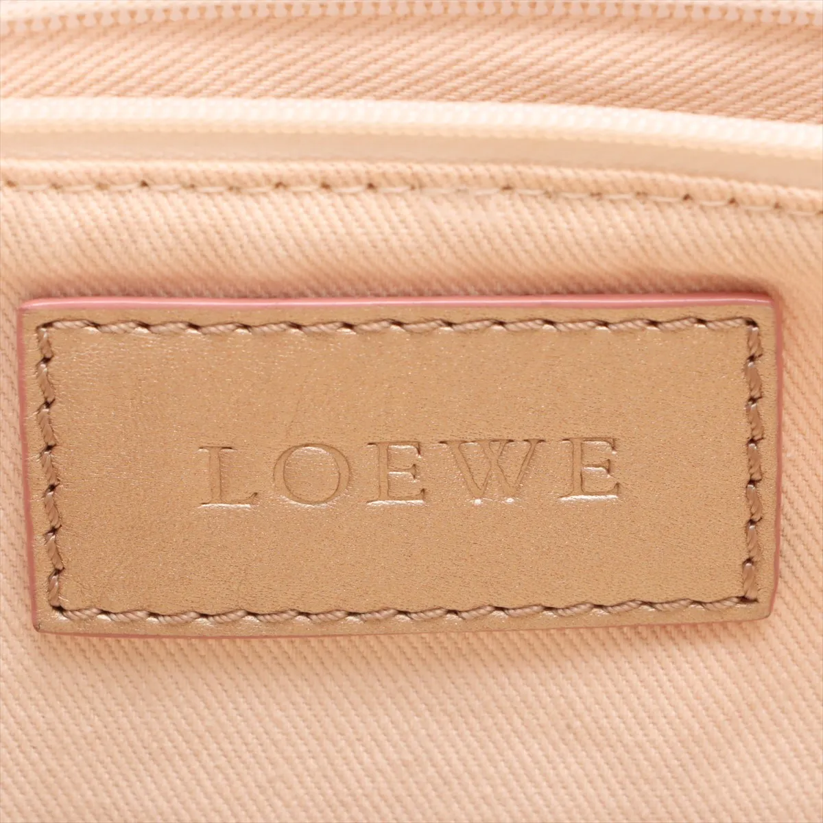 Anagram Suede x Leather Tote Bag Beige — view 11