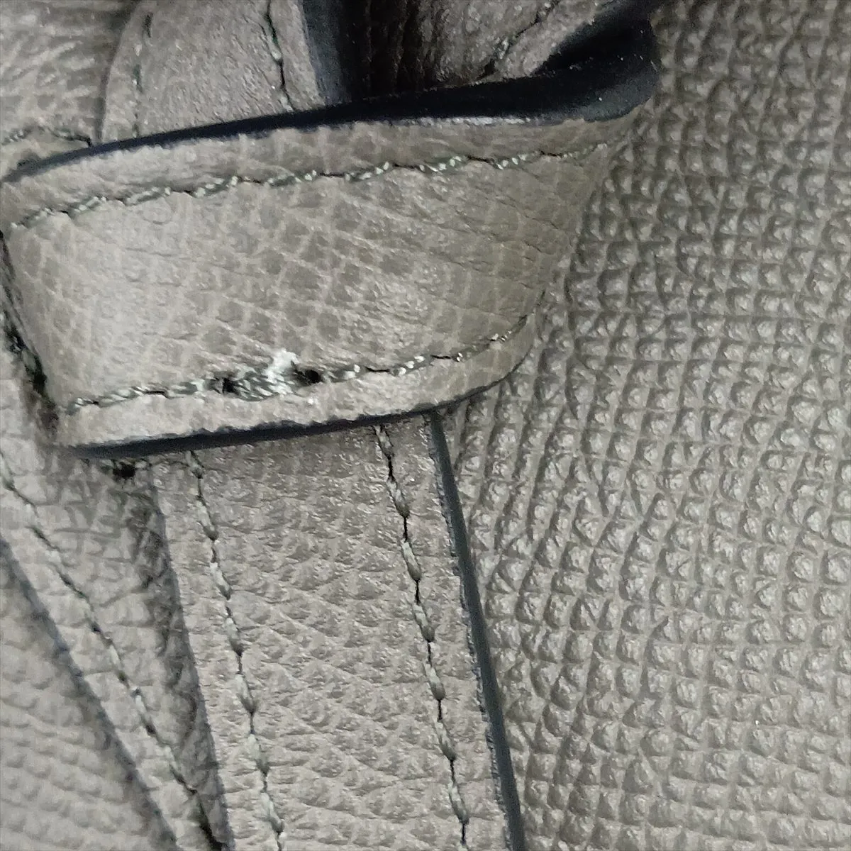Belt Bag Mini Leather 2-Way Handbag Gray — view 13