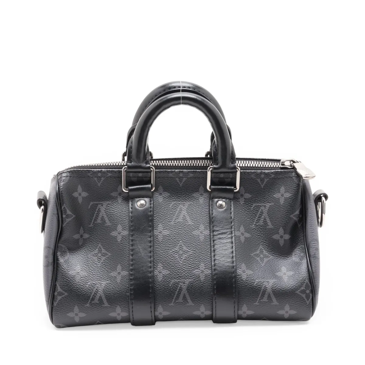 Monogram Eclipse Keepall Bandoulière 25 M46271 Black x Gray — view 2