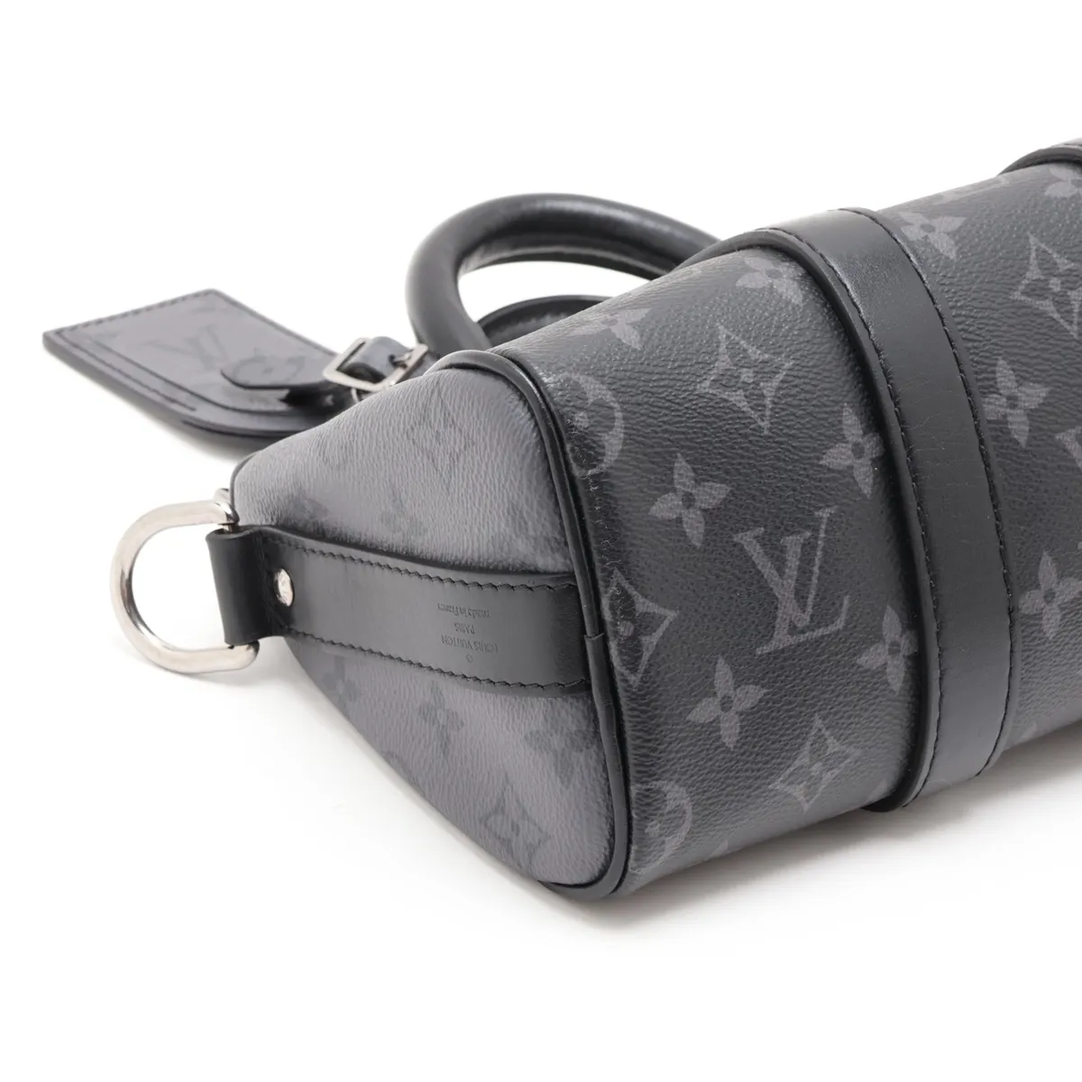 Monogram Eclipse Keepall Bandoulière 25 M46271 Black x Gray — view 4