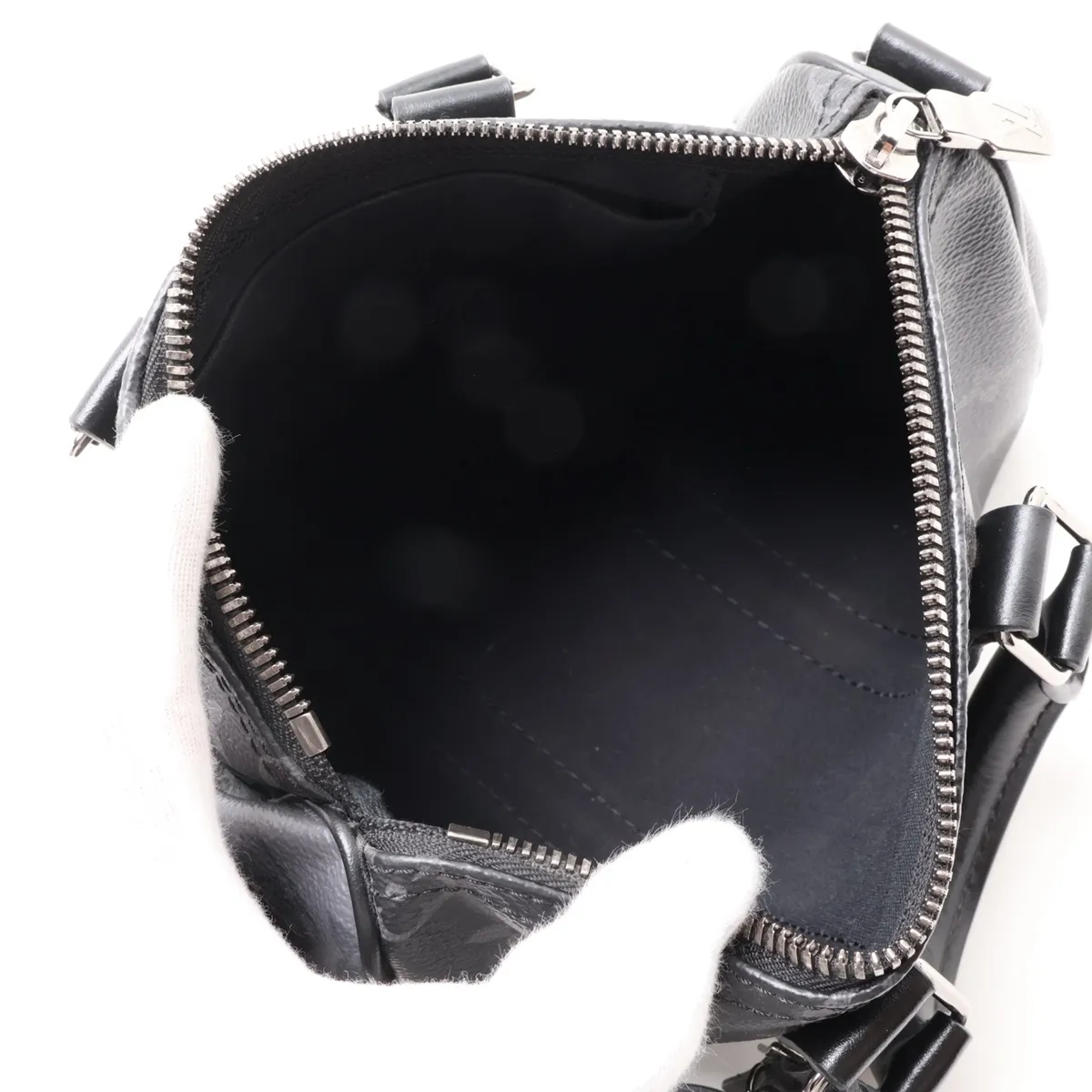 Monogram Eclipse Keepall Bandoulière 25 M46271 Black x Gray — view 8