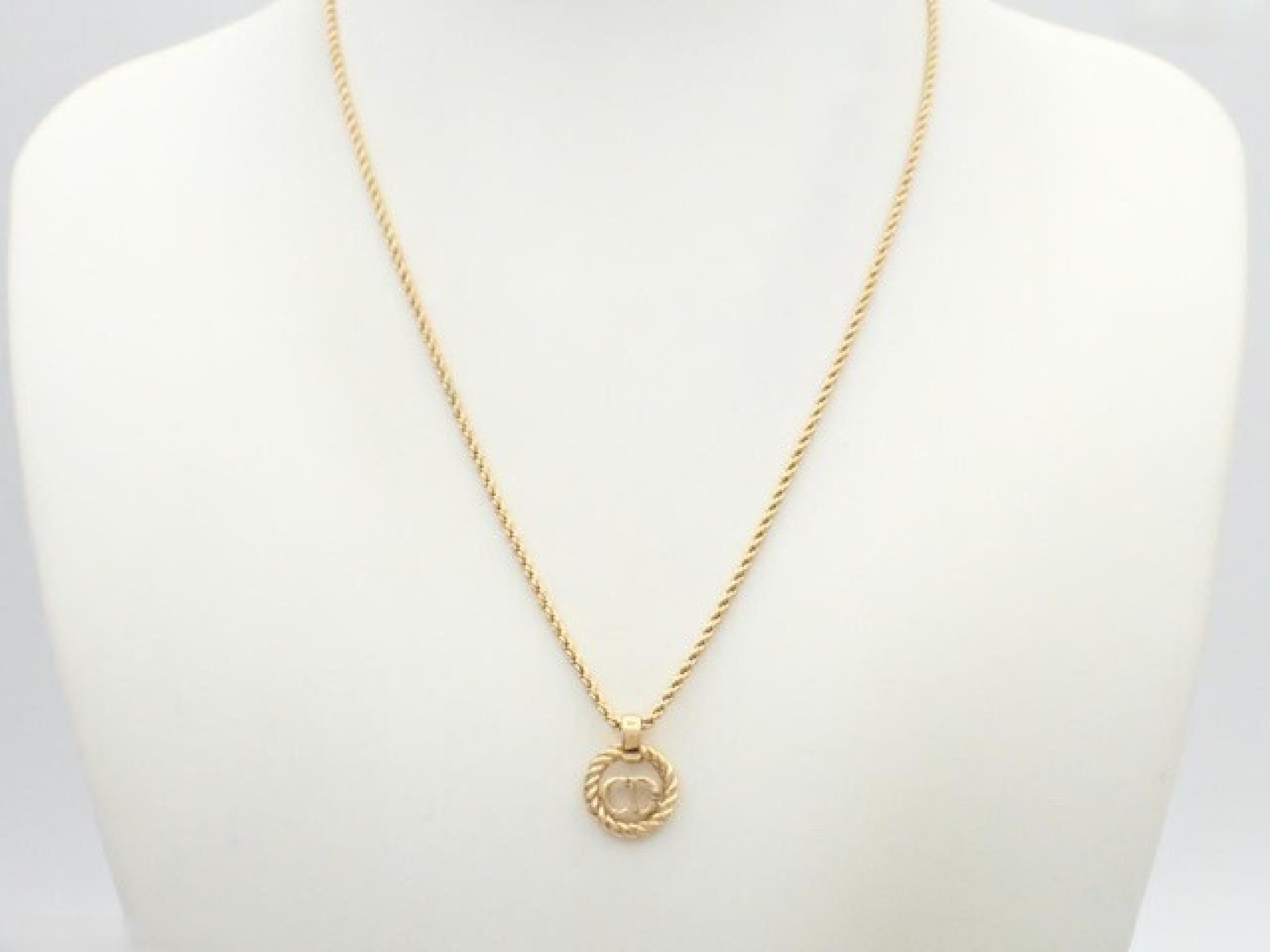 necklace, GP, 5.7g, CD logo necklace — view 2