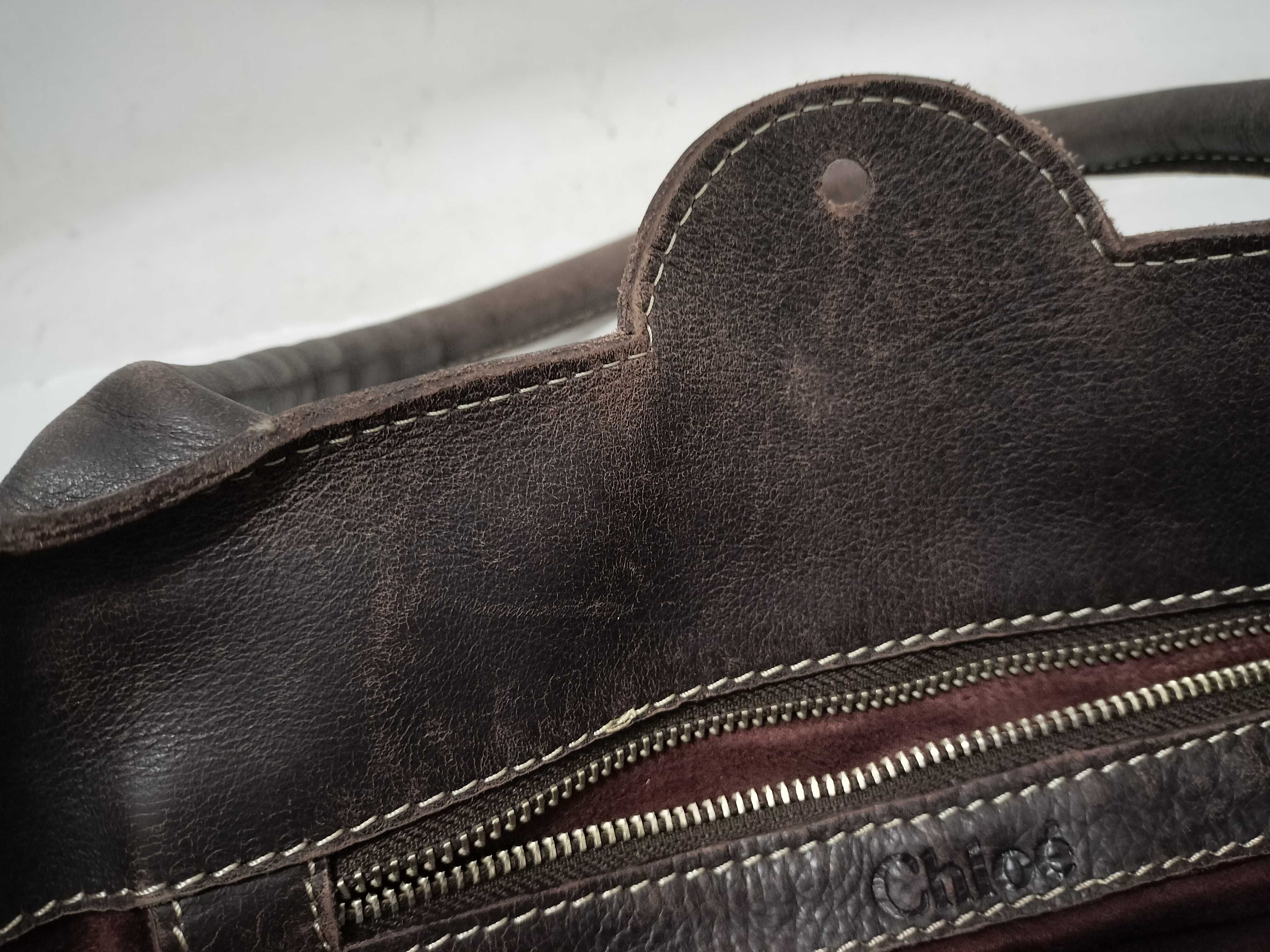 tote bag, suede, brown tote bag — view 12