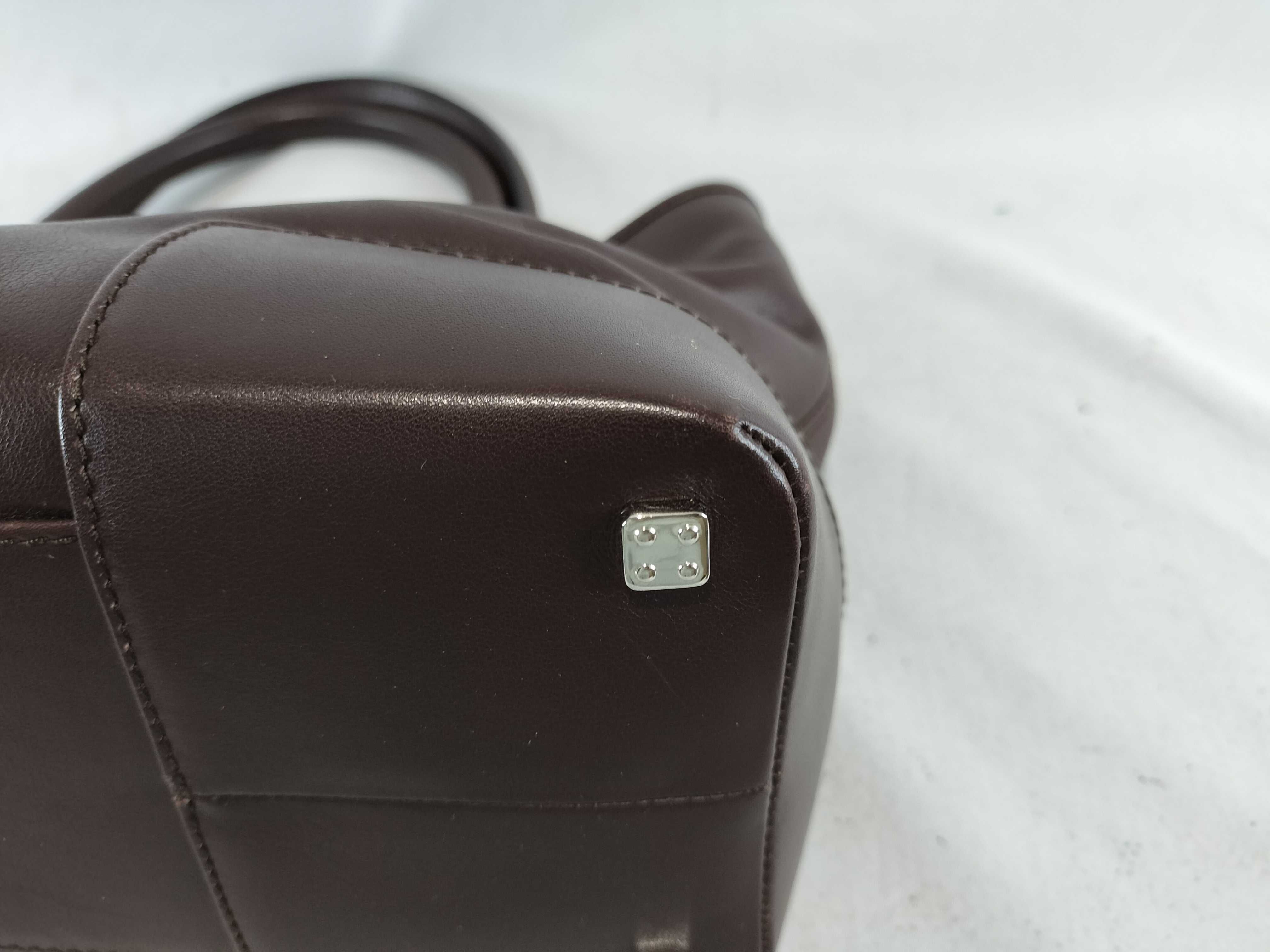 Anagram Fusta Brown Leather Handbag — view 7