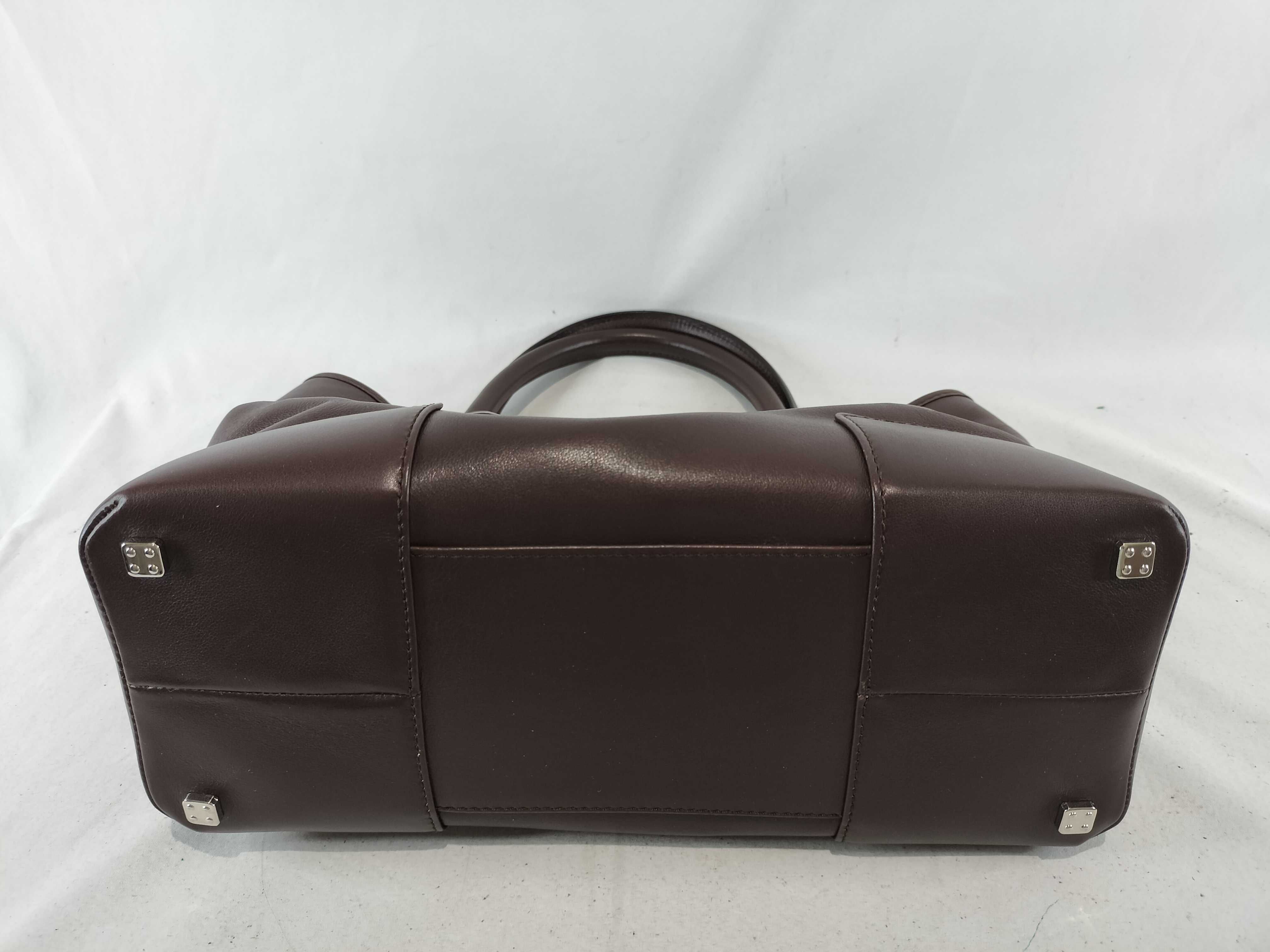Anagram Fusta Brown Leather Handbag — view 8