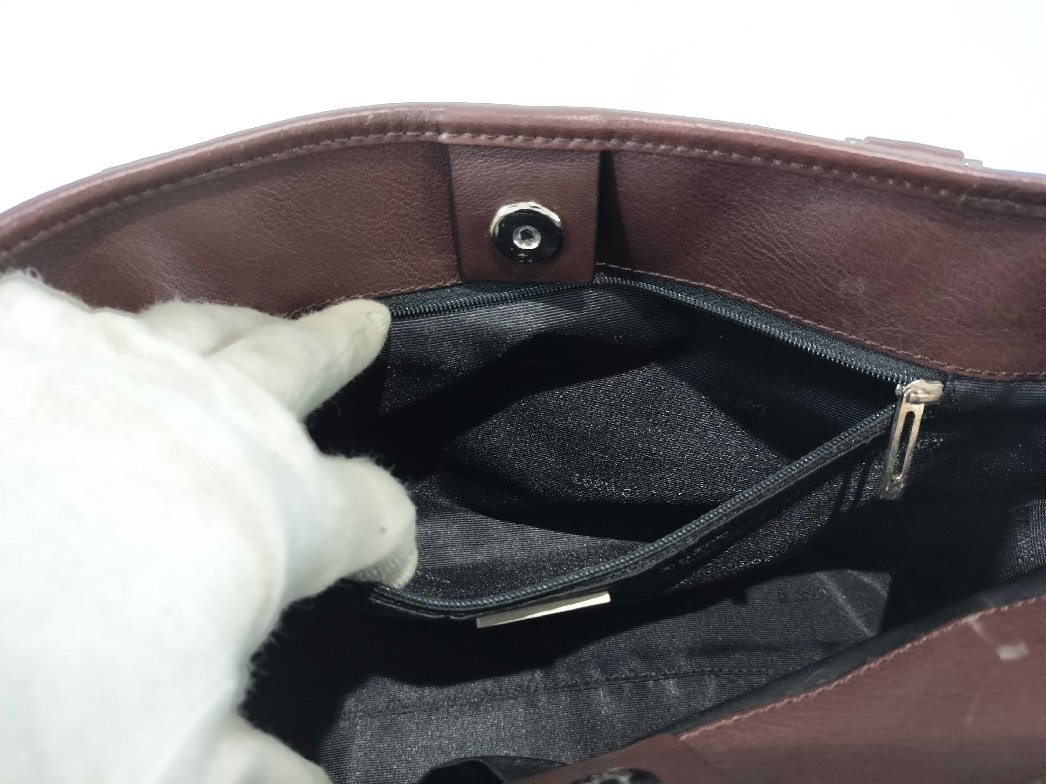 Anagram Fusta Brown Leather Handbag — view 10