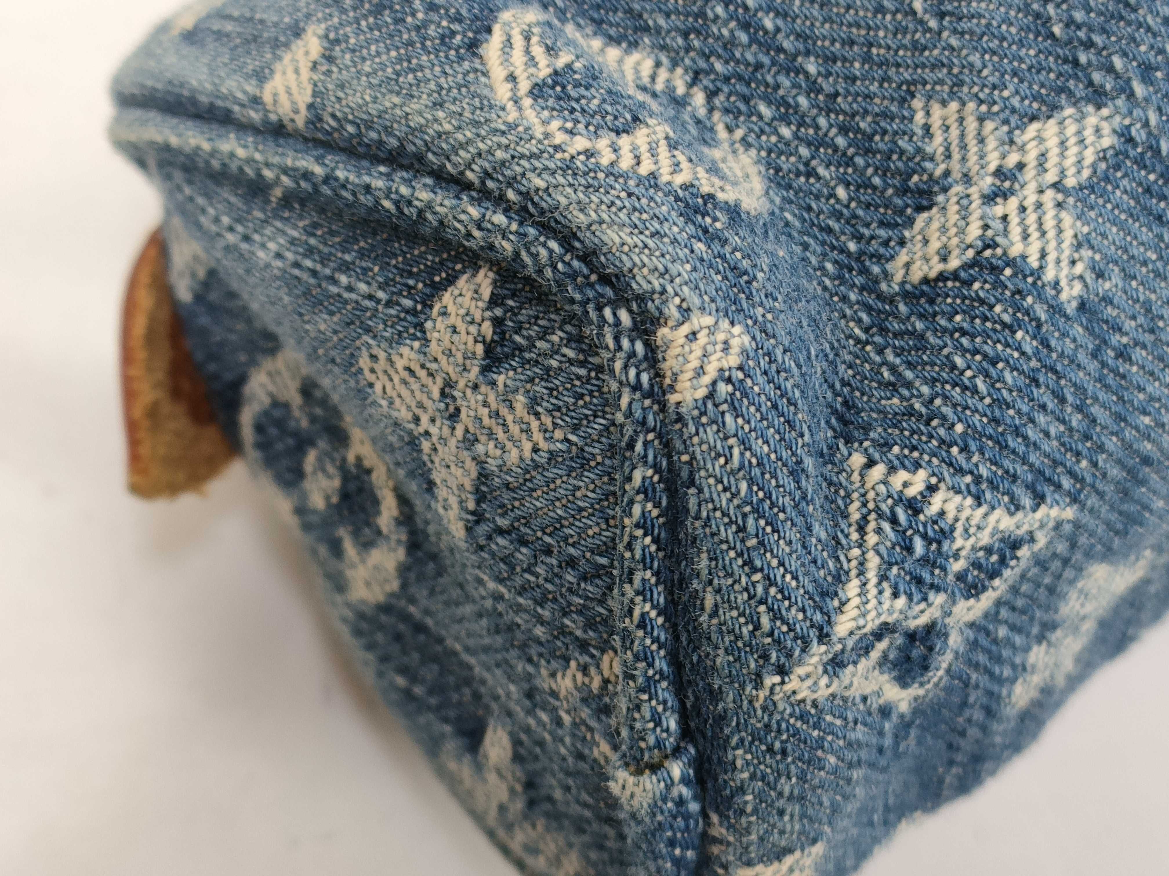 Monogram Denim Louis Vuitton Trouse Speedy GM Pouch Vintage Monogram Denim Pen Case Pouch — view 4