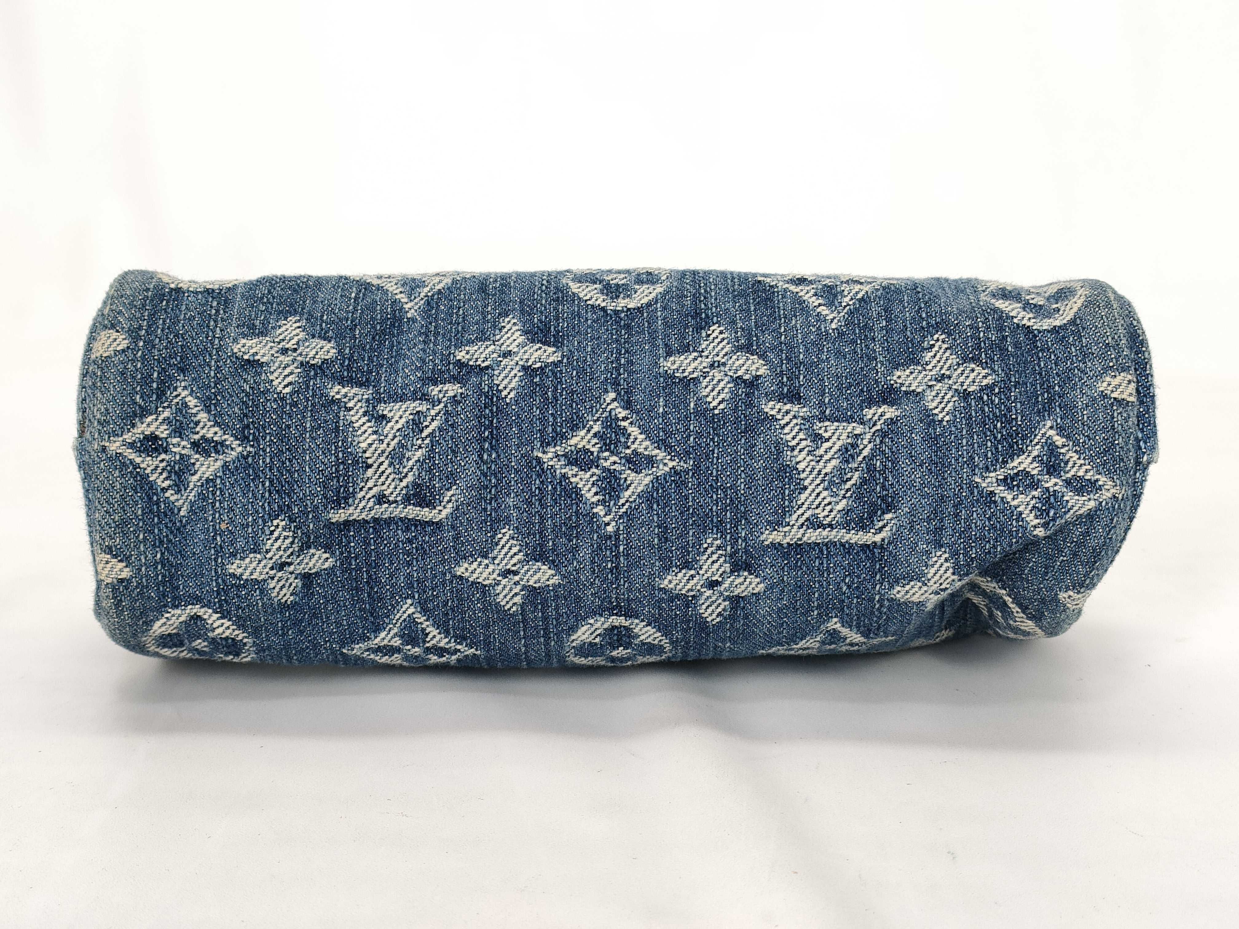 Monogram Denim Louis Vuitton Trouse Speedy GM Pouch Vintage Monogram Denim Pen Case Pouch — view 5
