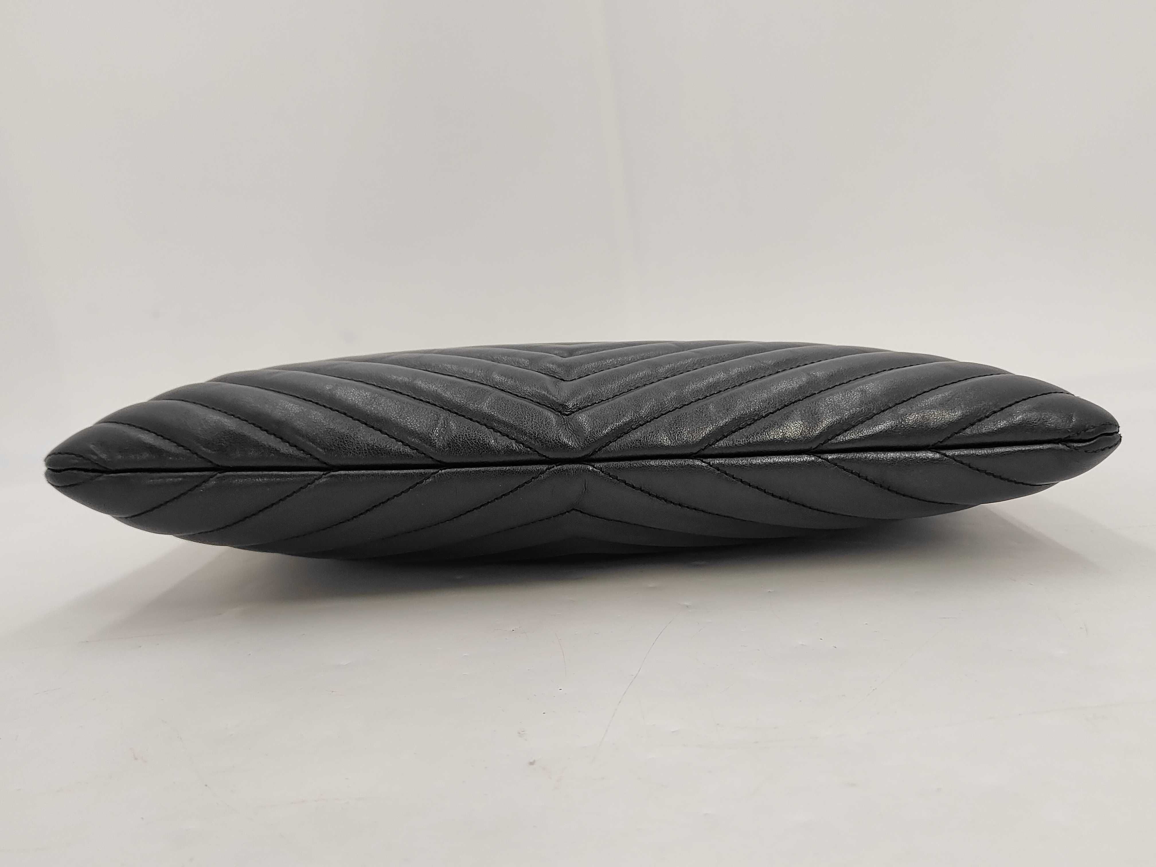 Cassandra Monogram Matelasse Clutch Bag — view 5