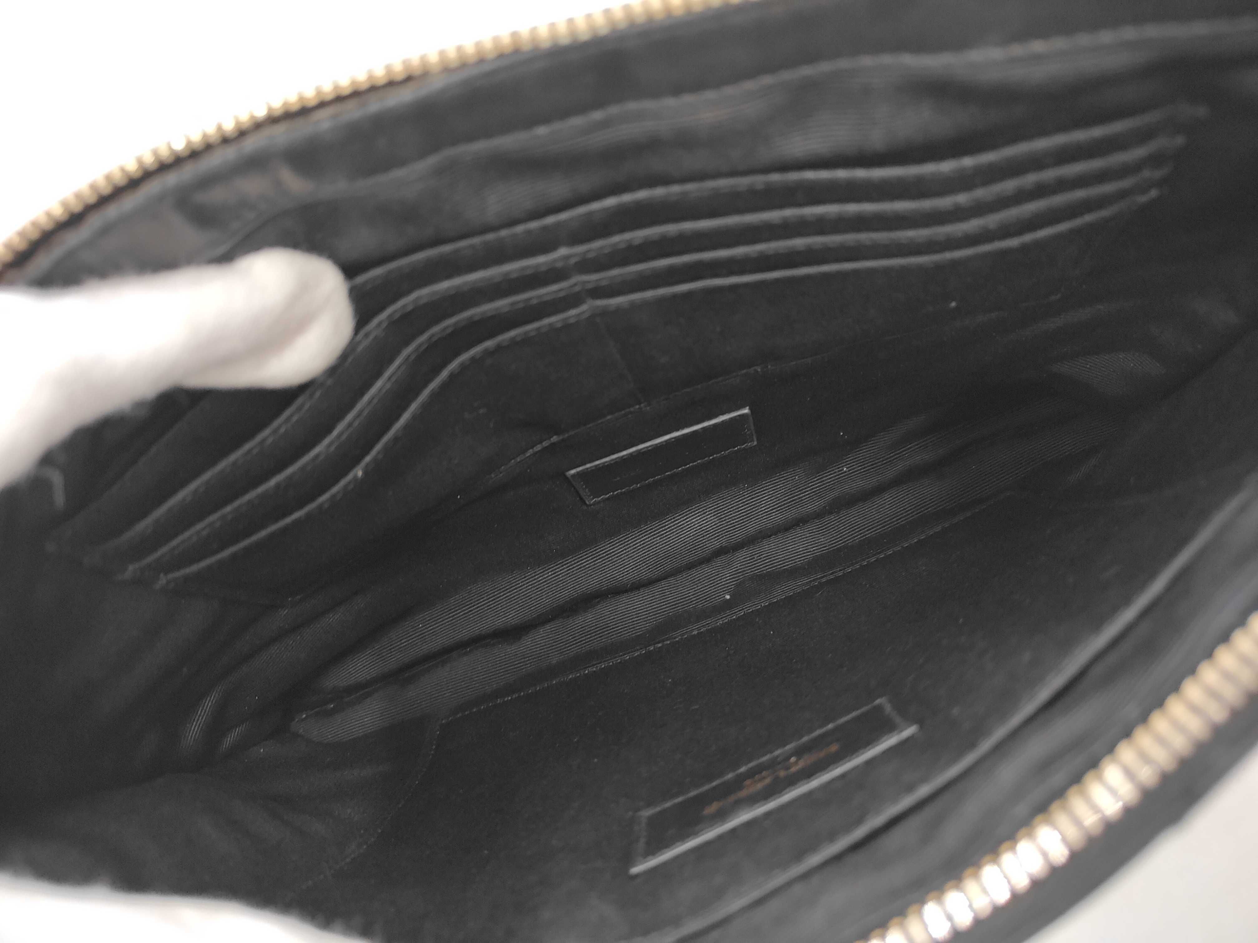 Cassandra Monogram Matelasse Clutch Bag — view 7