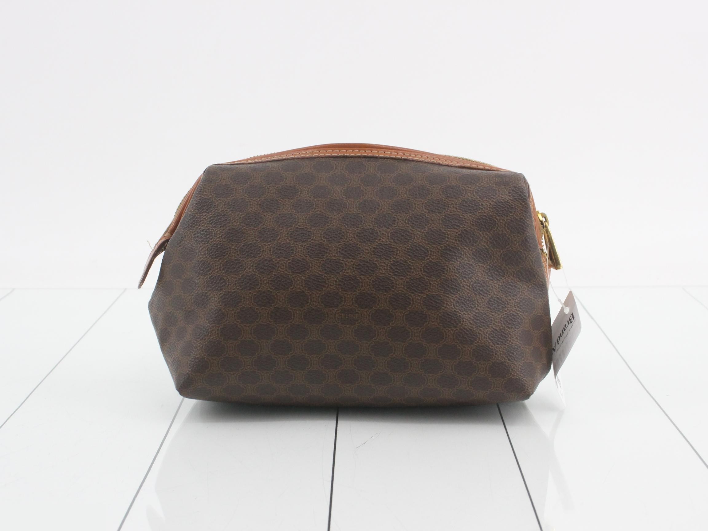 Macadam PVC Pouch, Brown — view 2