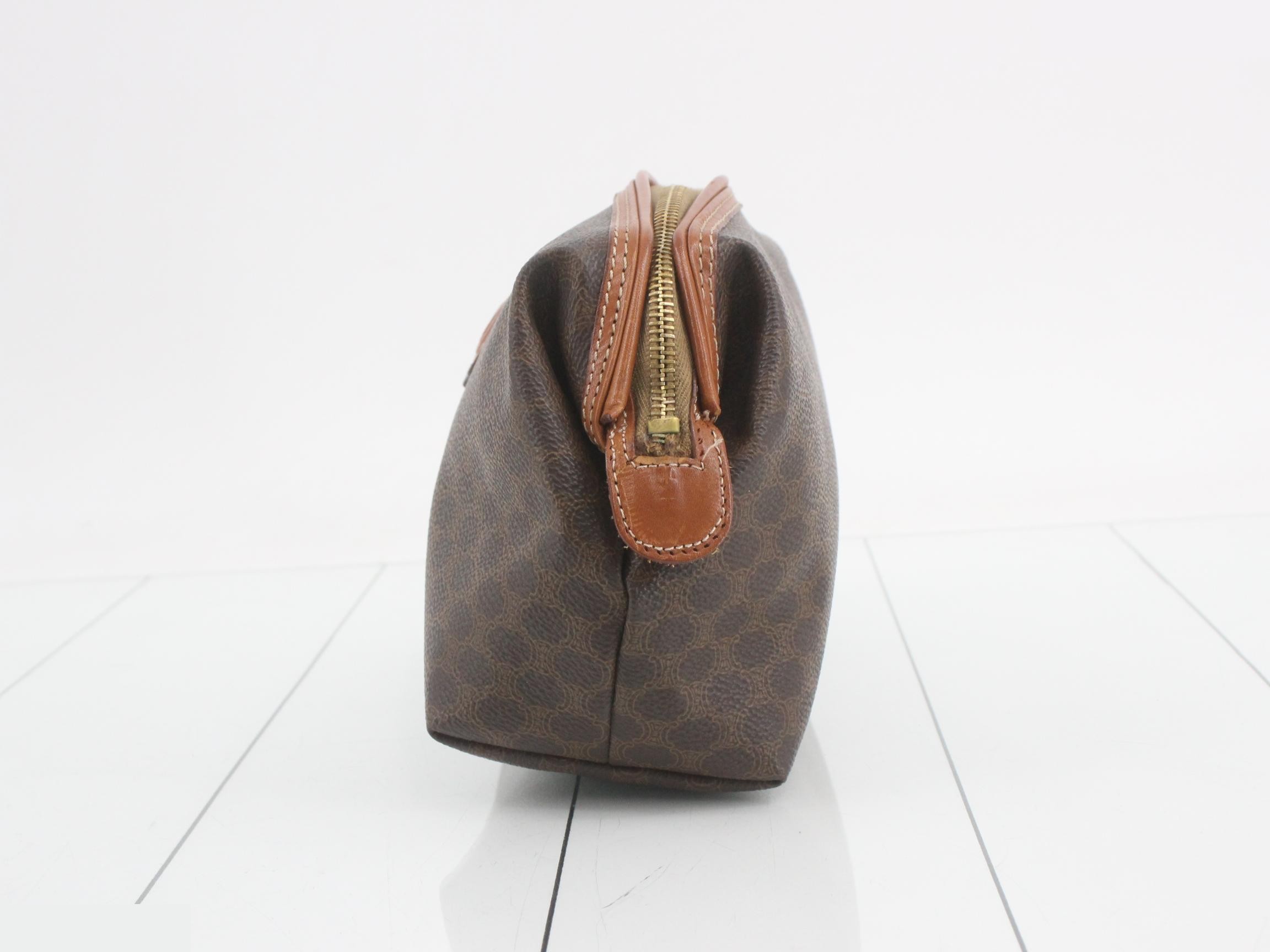 Macadam PVC Pouch, Brown — view 3