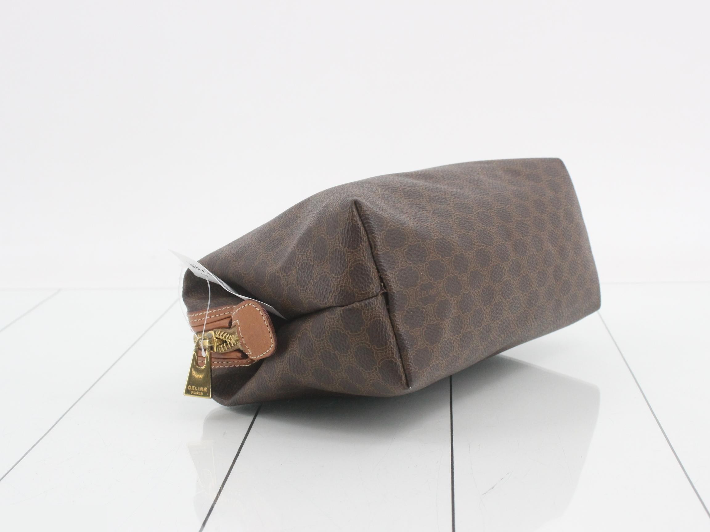 Macadam PVC Pouch, Brown — view 5