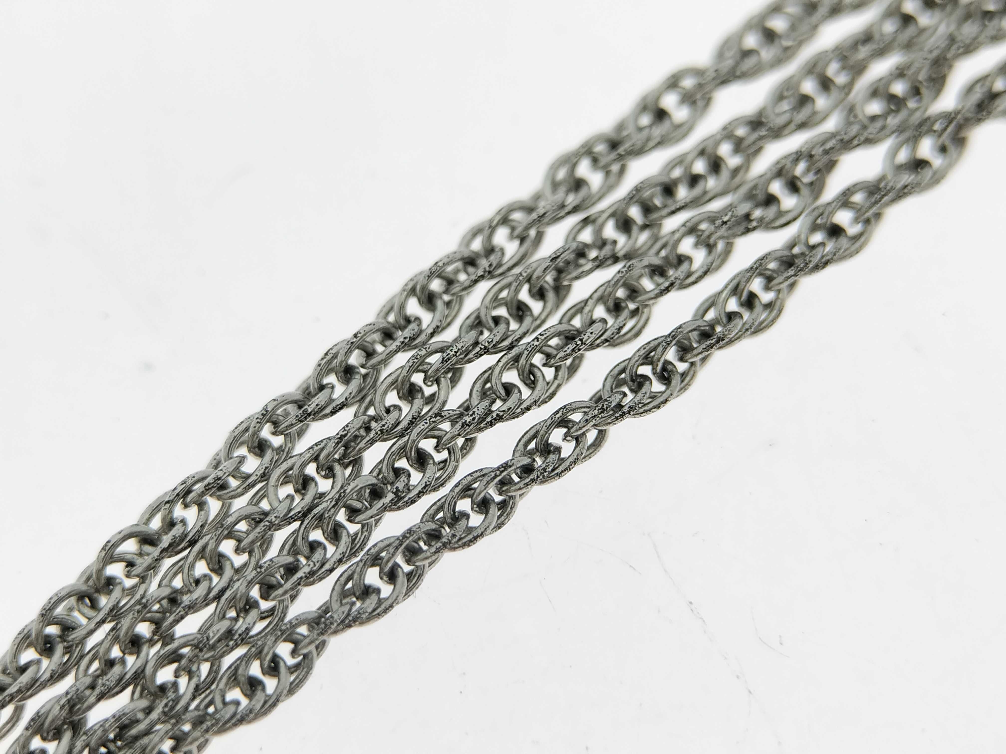 D Logo Silver Tone Pendant Necklace — view 8