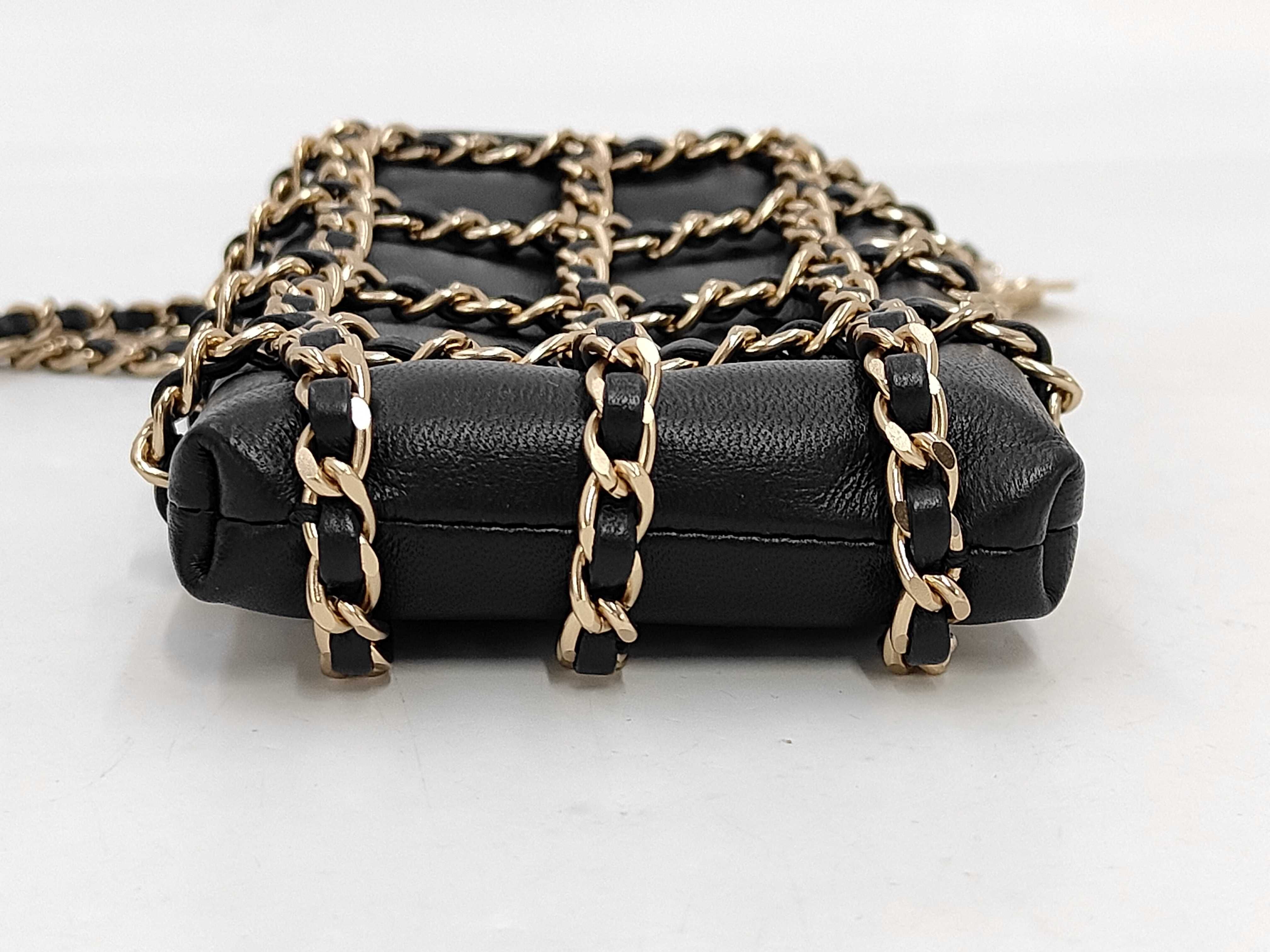 ACCESSORY LAMBSKIN PHONE CASE CHAIN ​​SHOULDER NO.32 Wallet — view 6
