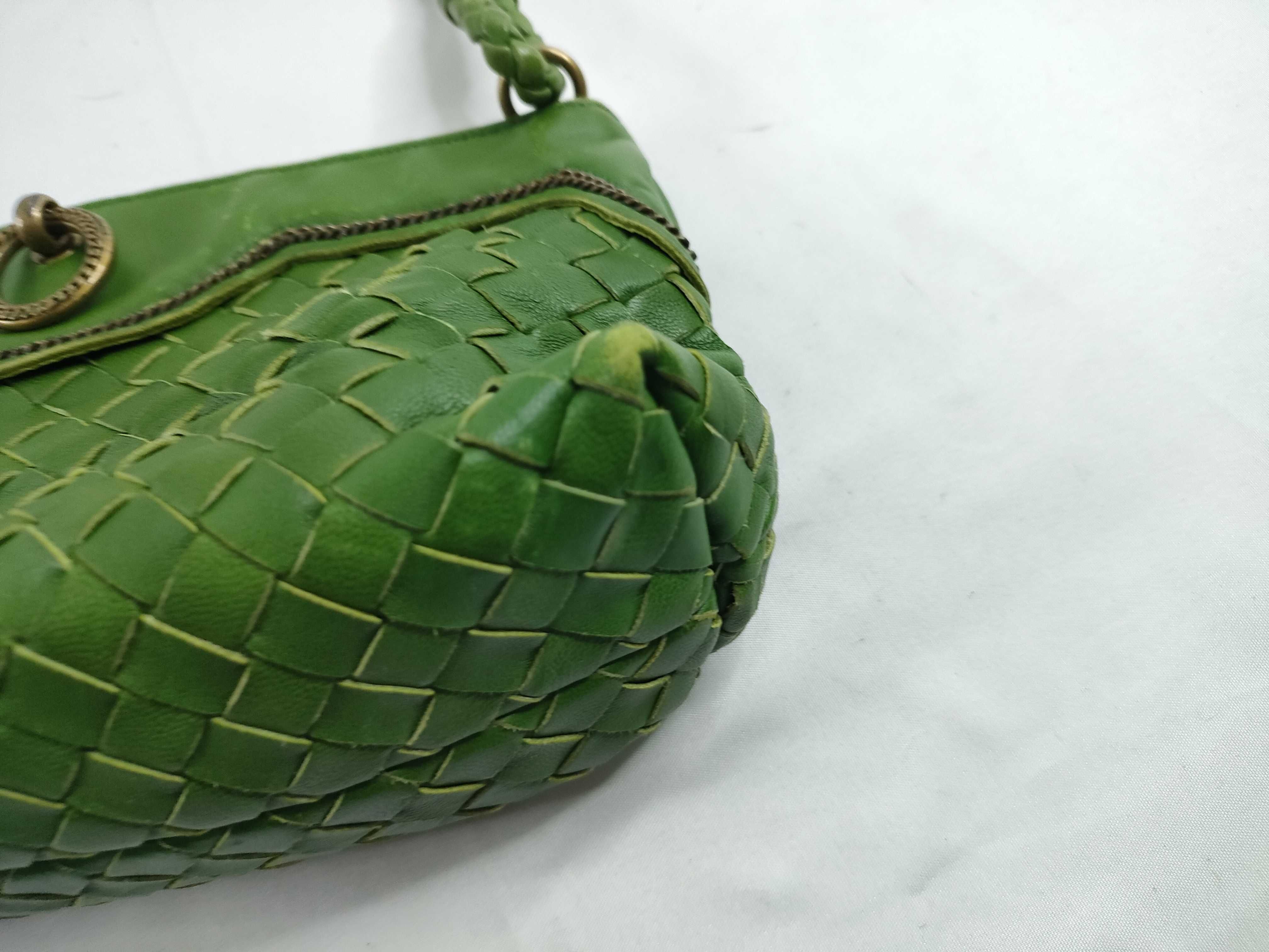 Intrecciato Handbag One Shoulder Bag Intrecciato Green 169861 Shoulder Bag — view 5
