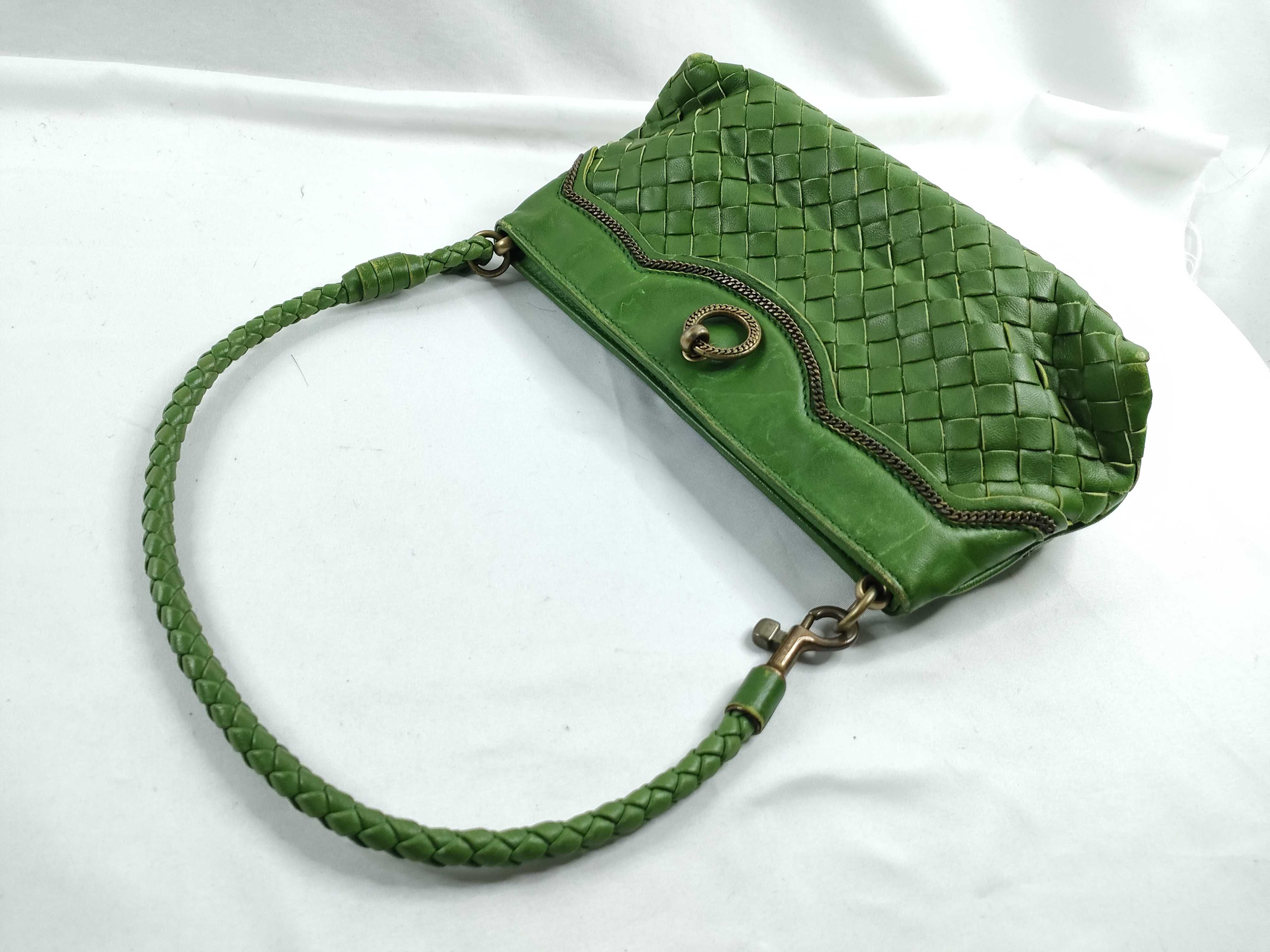 Intrecciato Handbag One Shoulder Bag Intrecciato Green 169861 Shoulder Bag — view 6