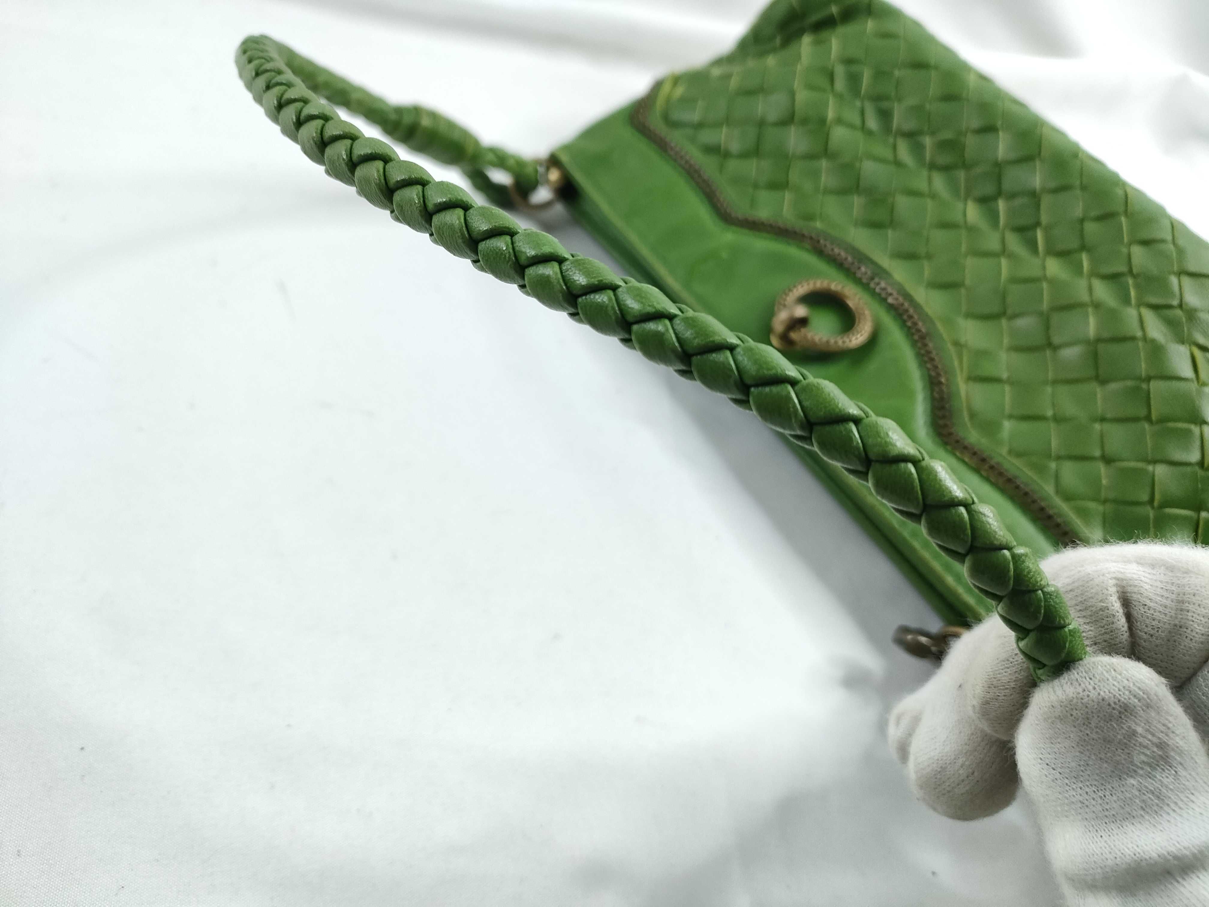 Intrecciato Handbag One Shoulder Bag Intrecciato Green 169861 Shoulder Bag — view 7