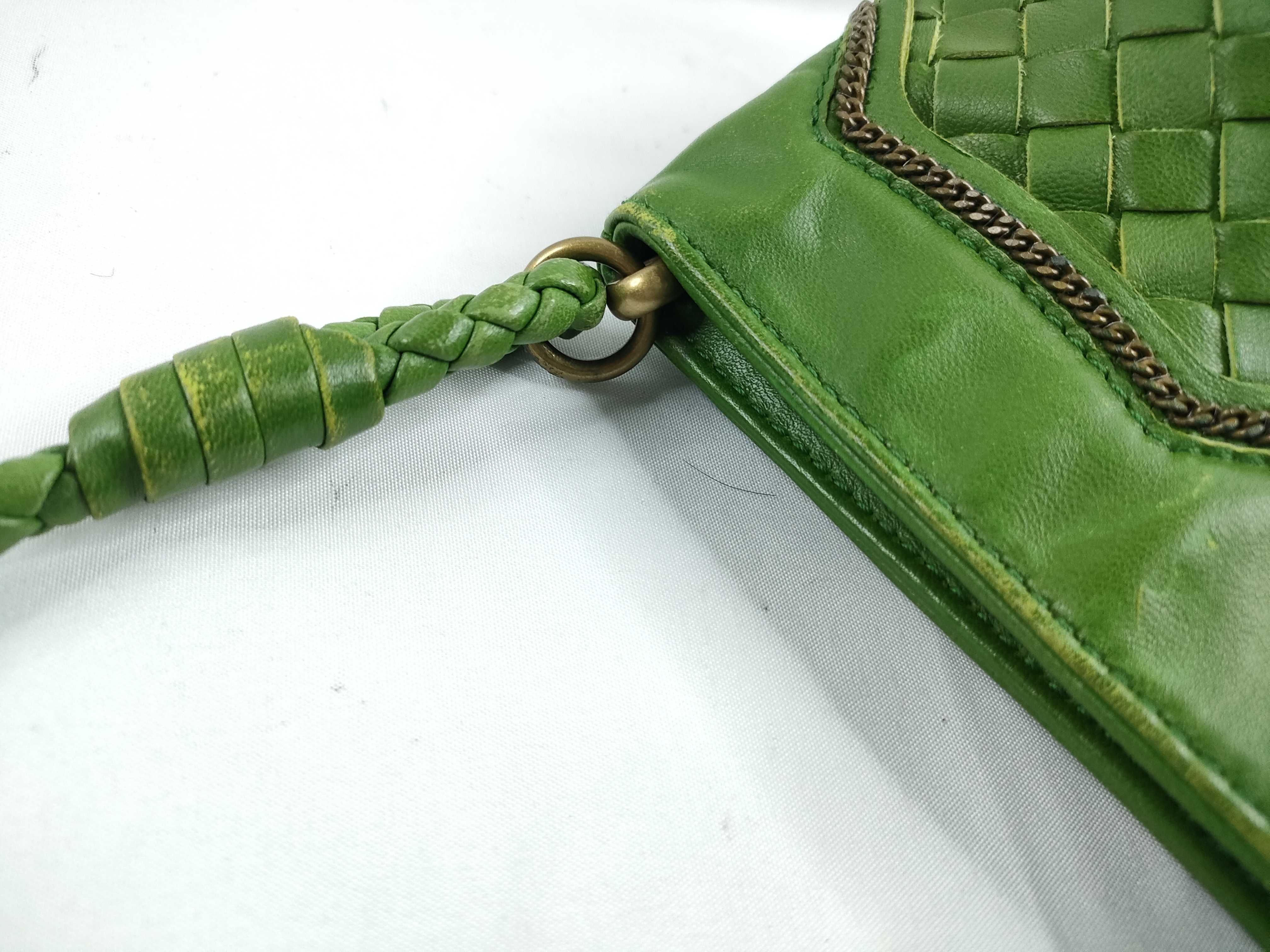 Intrecciato Handbag One Shoulder Bag Intrecciato Green 169861 Shoulder Bag — view 8