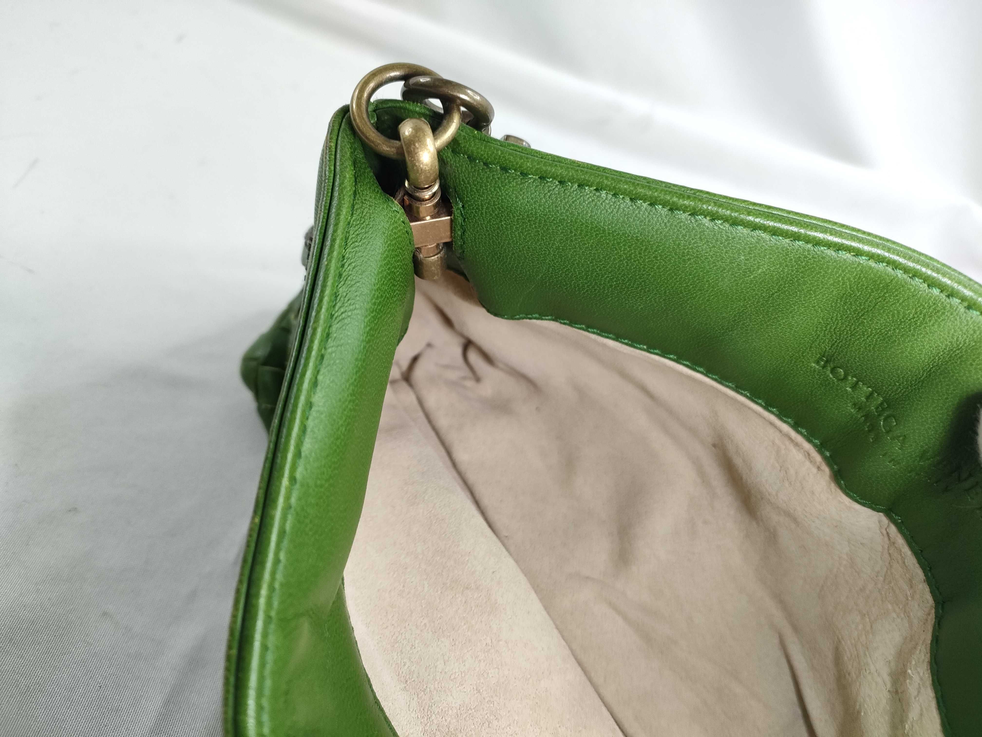 Intrecciato Handbag One Shoulder Bag Intrecciato Green 169861 Shoulder Bag — view 10