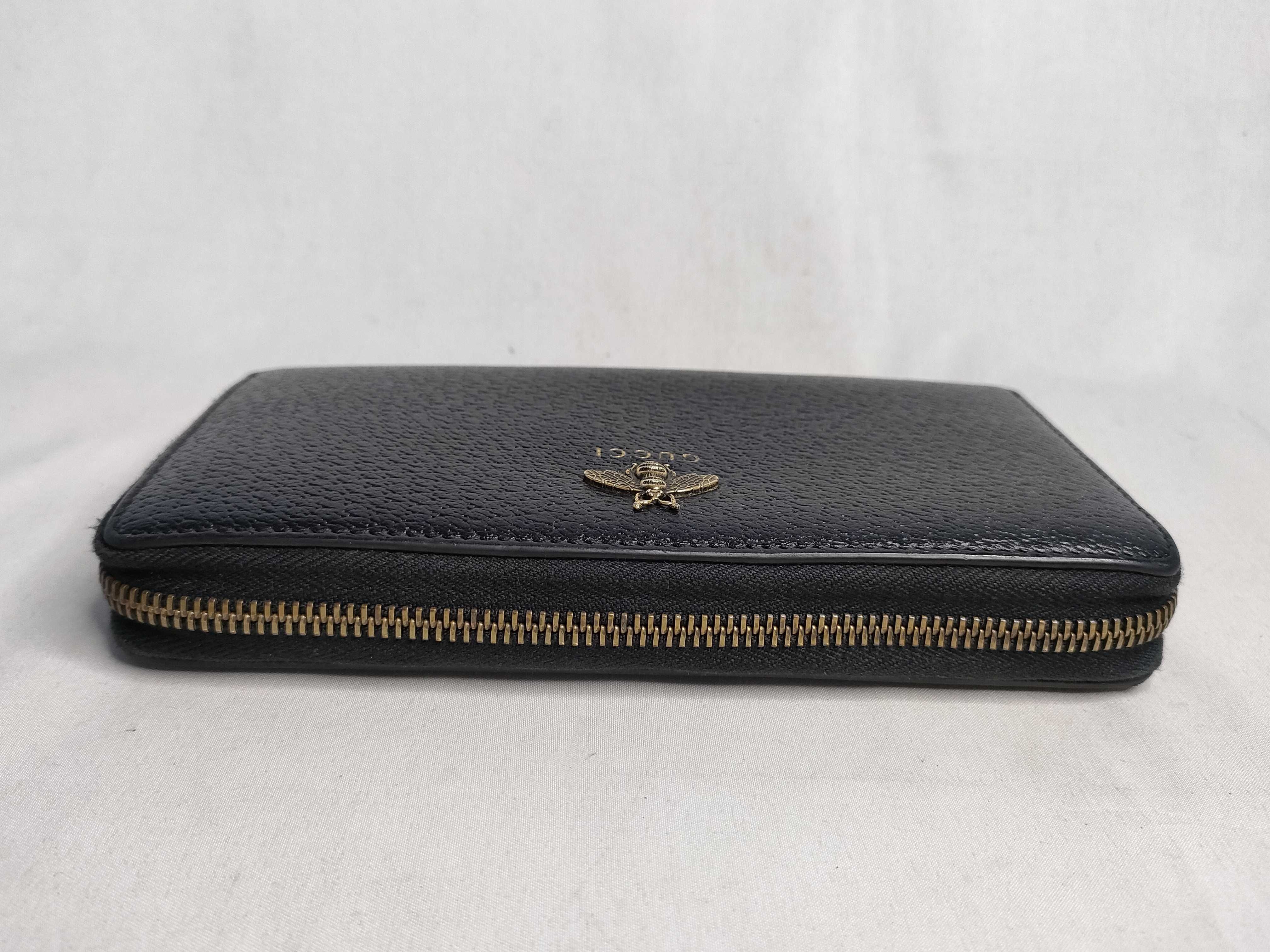 523667 Animalier Bee Round Zipper Long Wallet — view 6